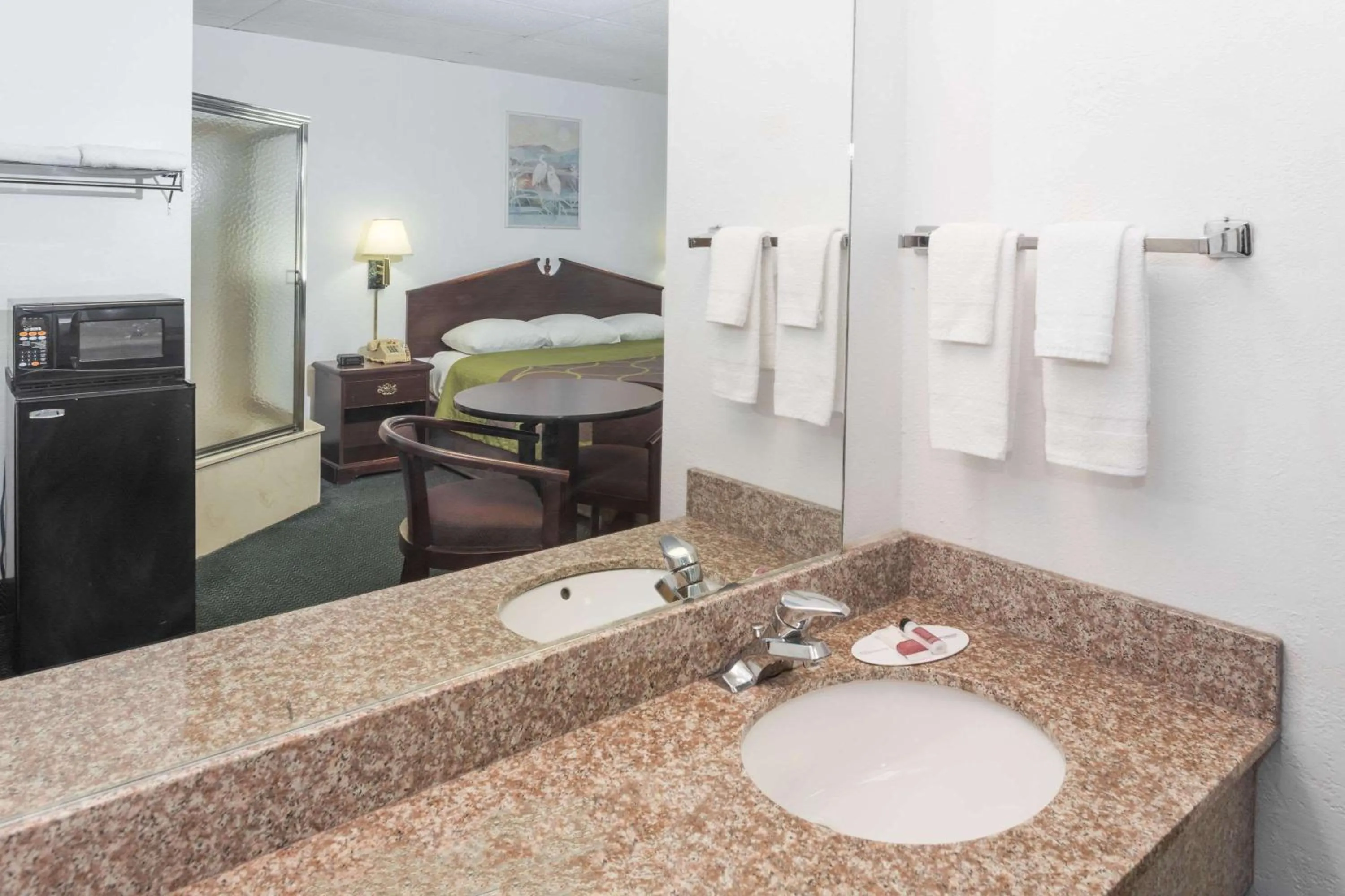 Bathroom in Super 8 by Wyndham Pompano Beach
