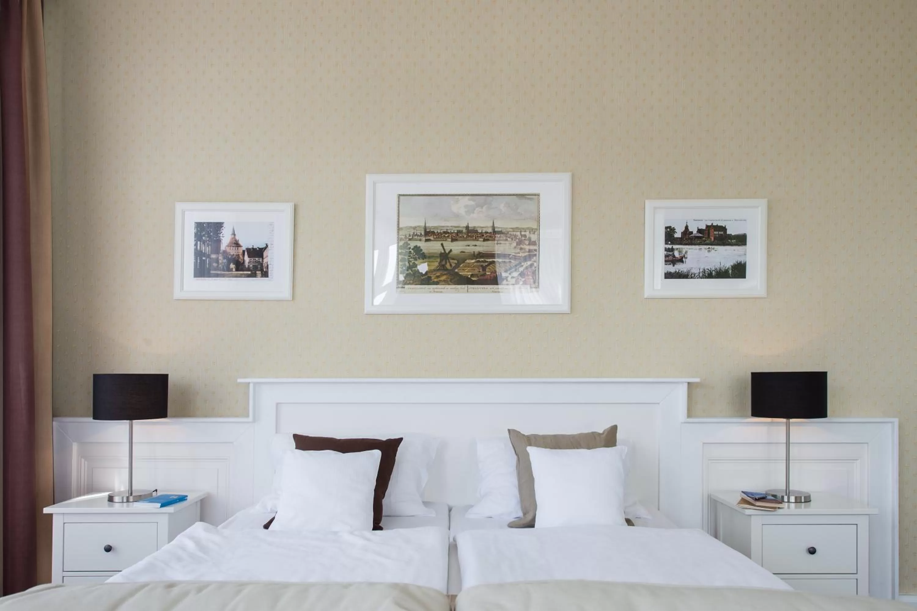 Bed in Hotel Stralsund