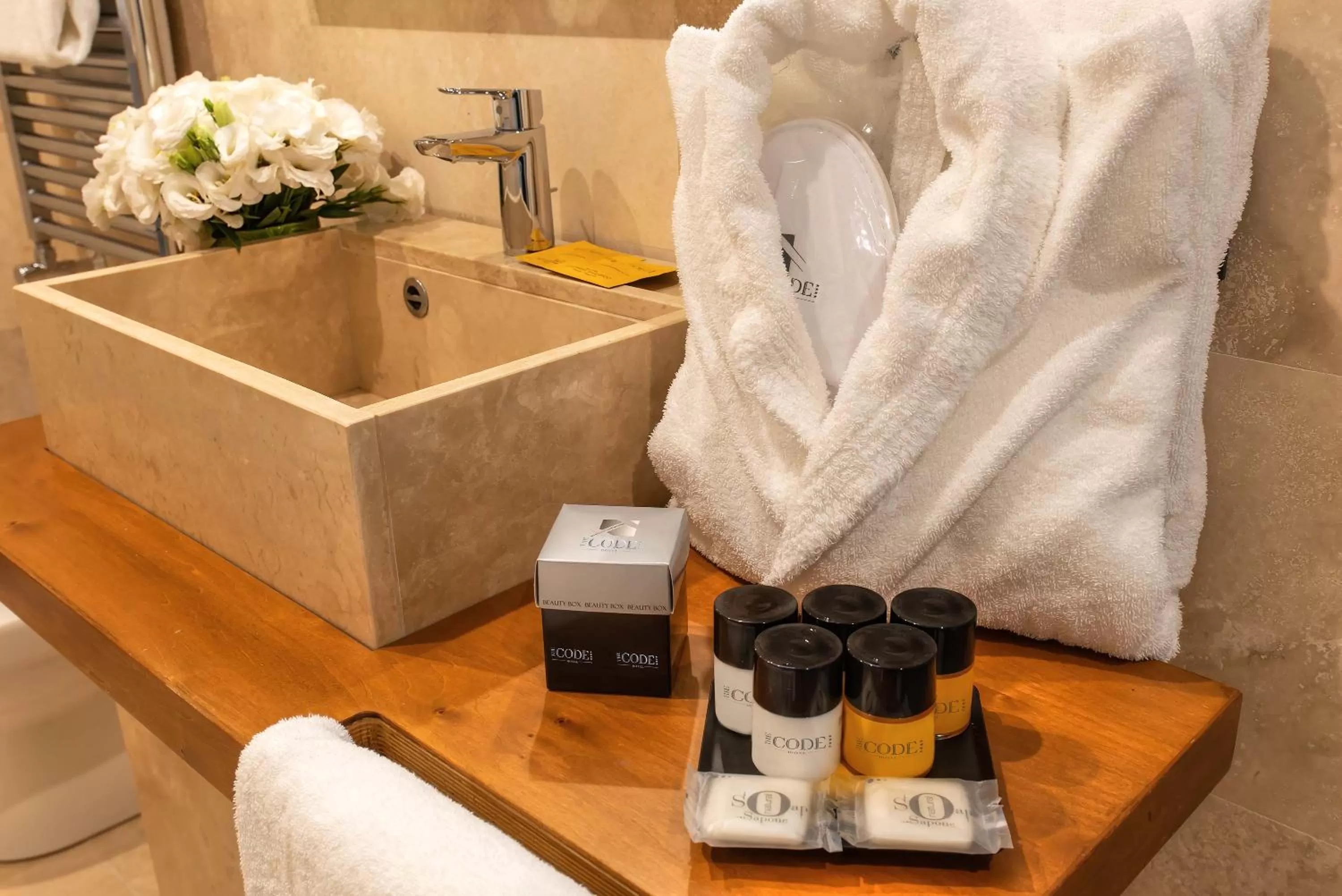 Bathroom in The Code Hotel