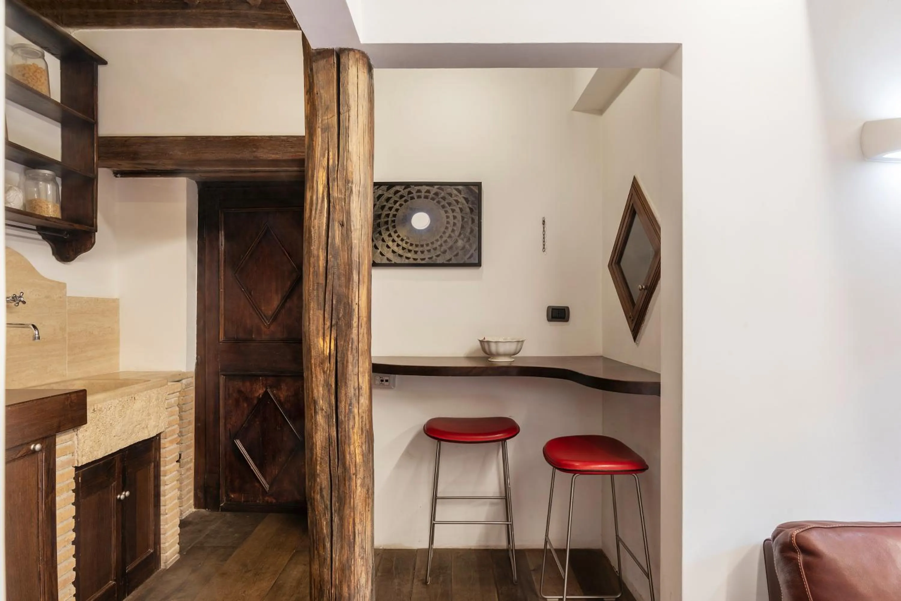 Kitchen or kitchenette in Luxury Trastevere