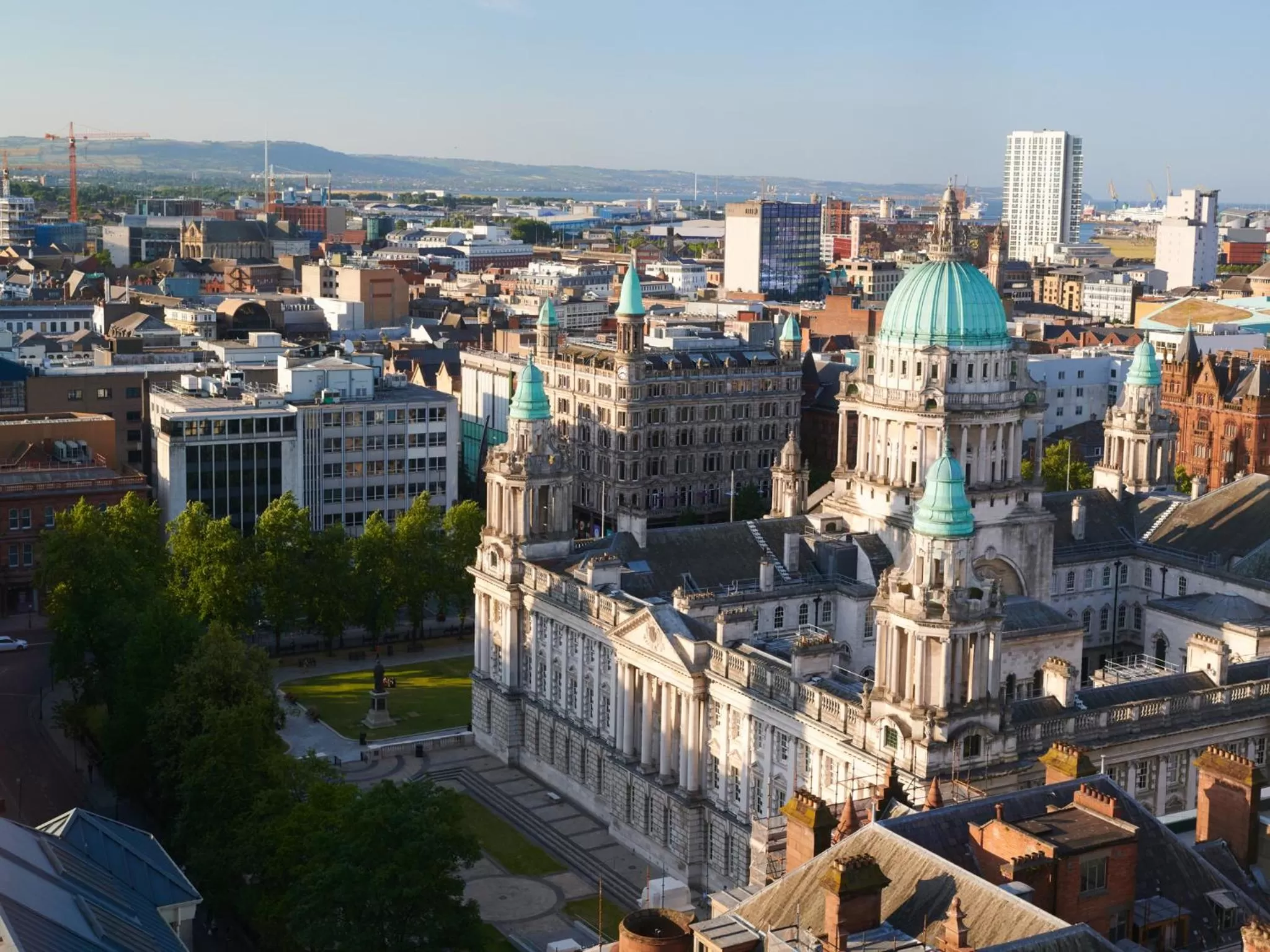 Bird's eye view in Grand Central Hotel Belfast