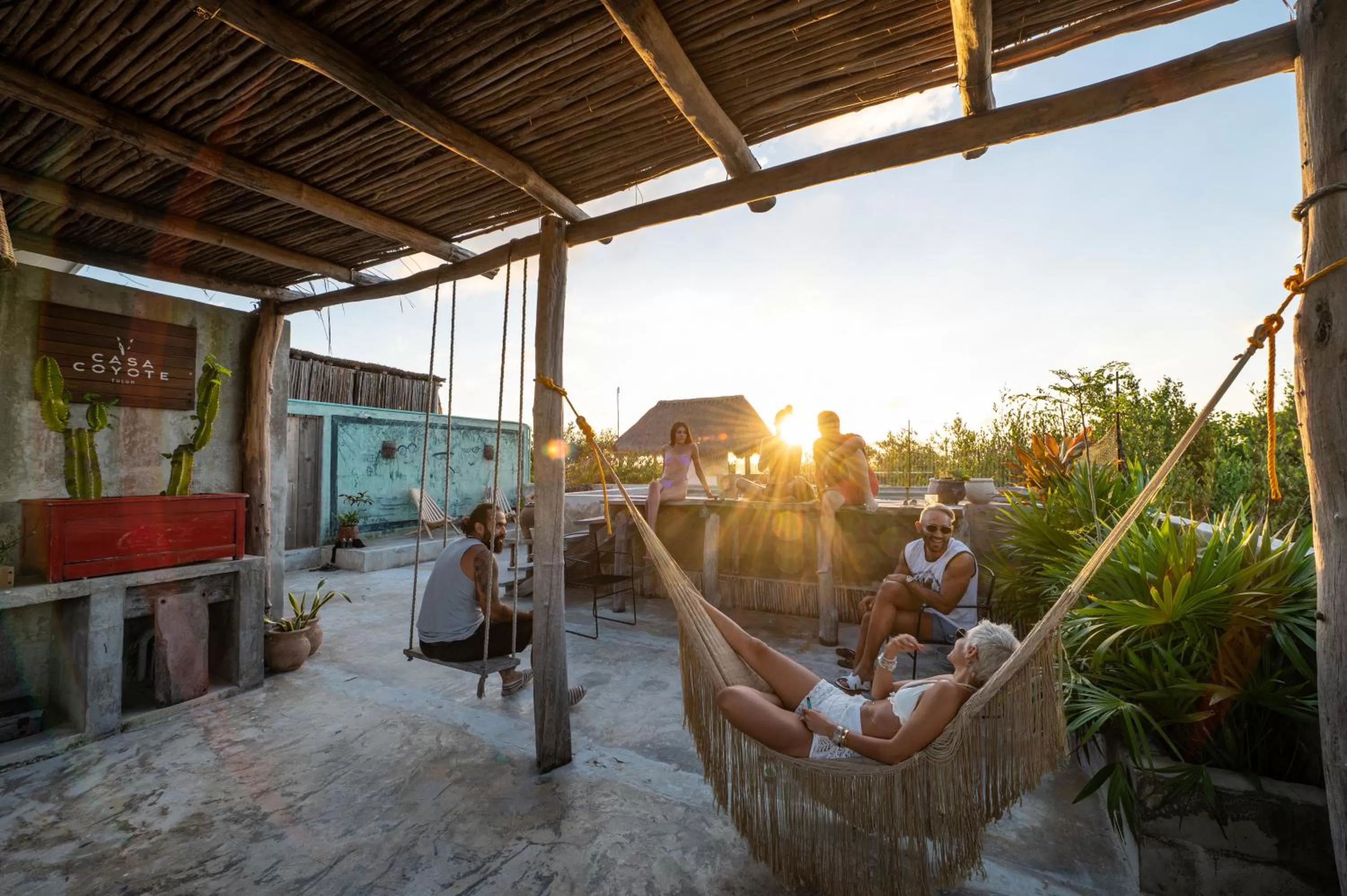 Sunset in Casa Coyote Tulum
