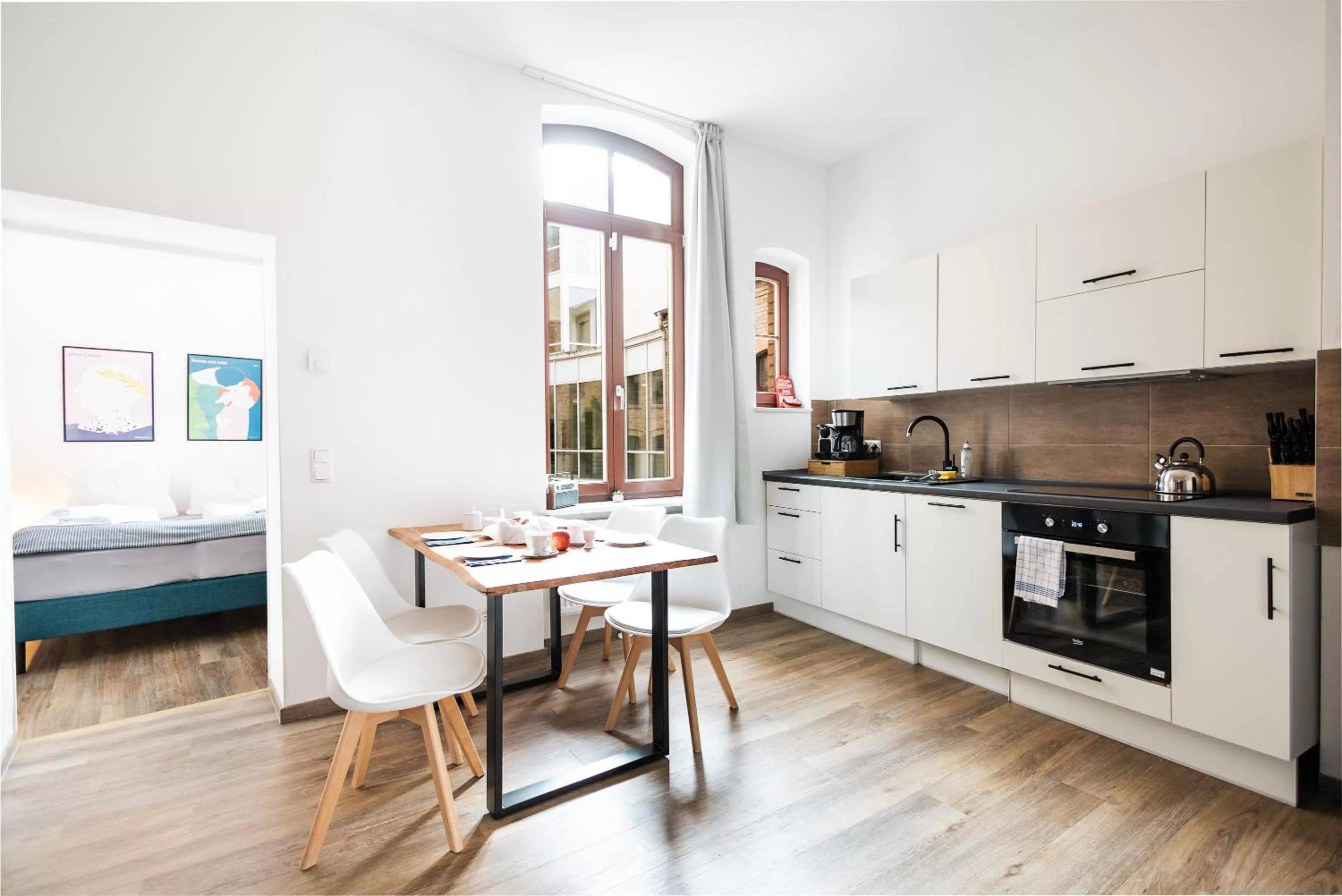 Coffee/tea facilities in Apartments am Neuen Theater - Altstadt - Zentral - Küche - Wifi - Powered by Ko-Living