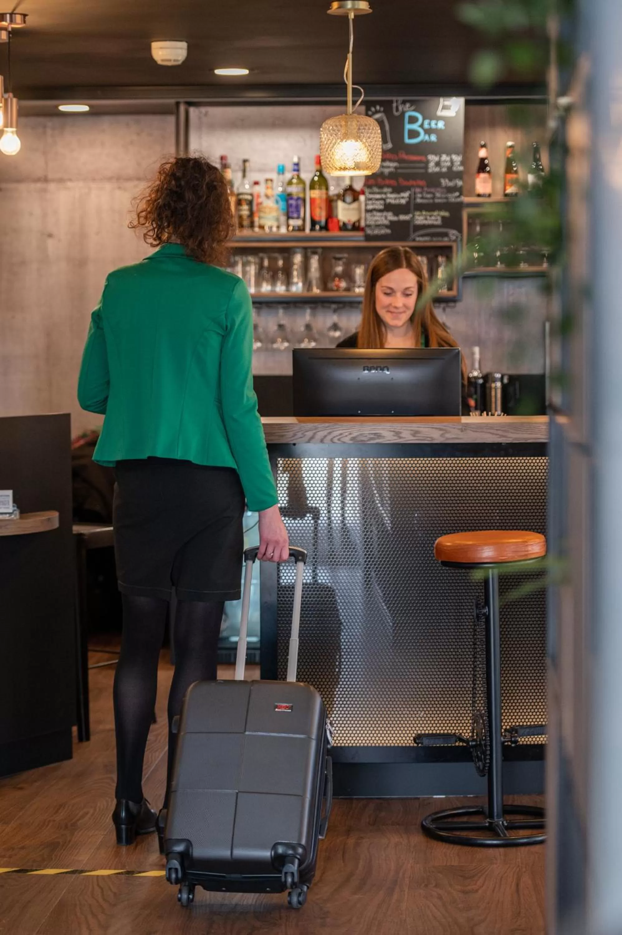 Lobby or reception in Kyriad Hotel Laval