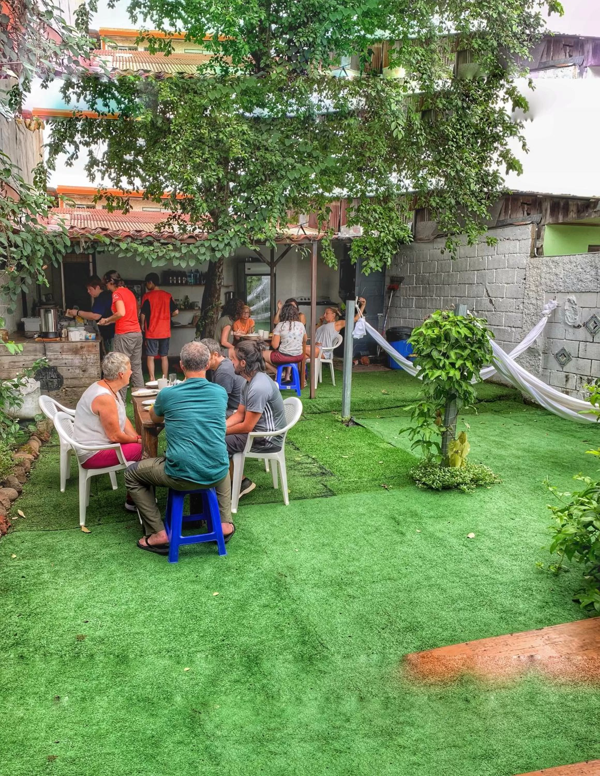 Patio in Hotel Cortez Azul