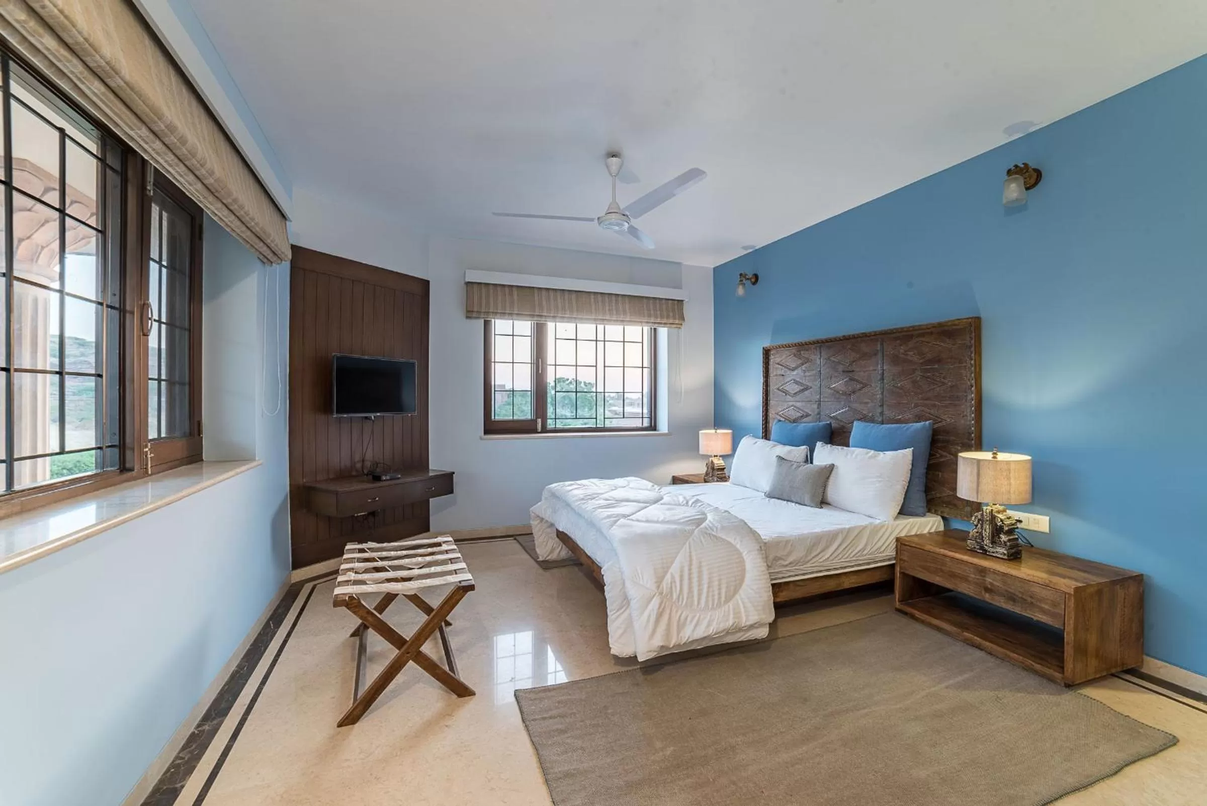 Photo of the whole room, Bed in The Almond Tree