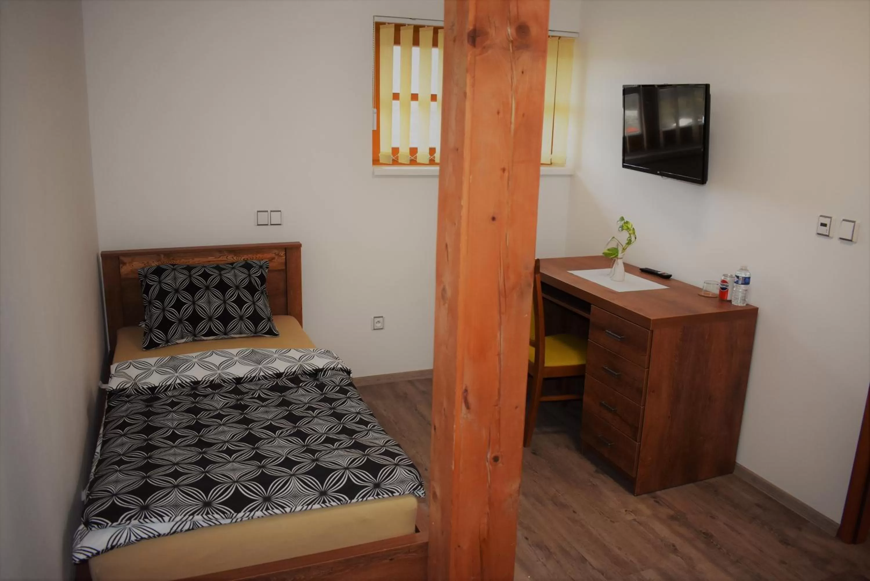 Bed in Motel Roubenka