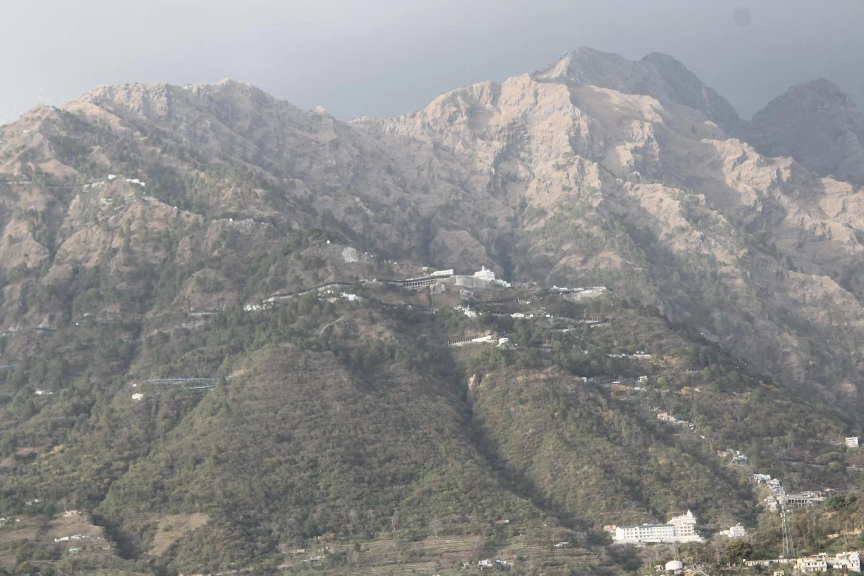 Natural landscape in Trimrooms @ Katra Railway Station