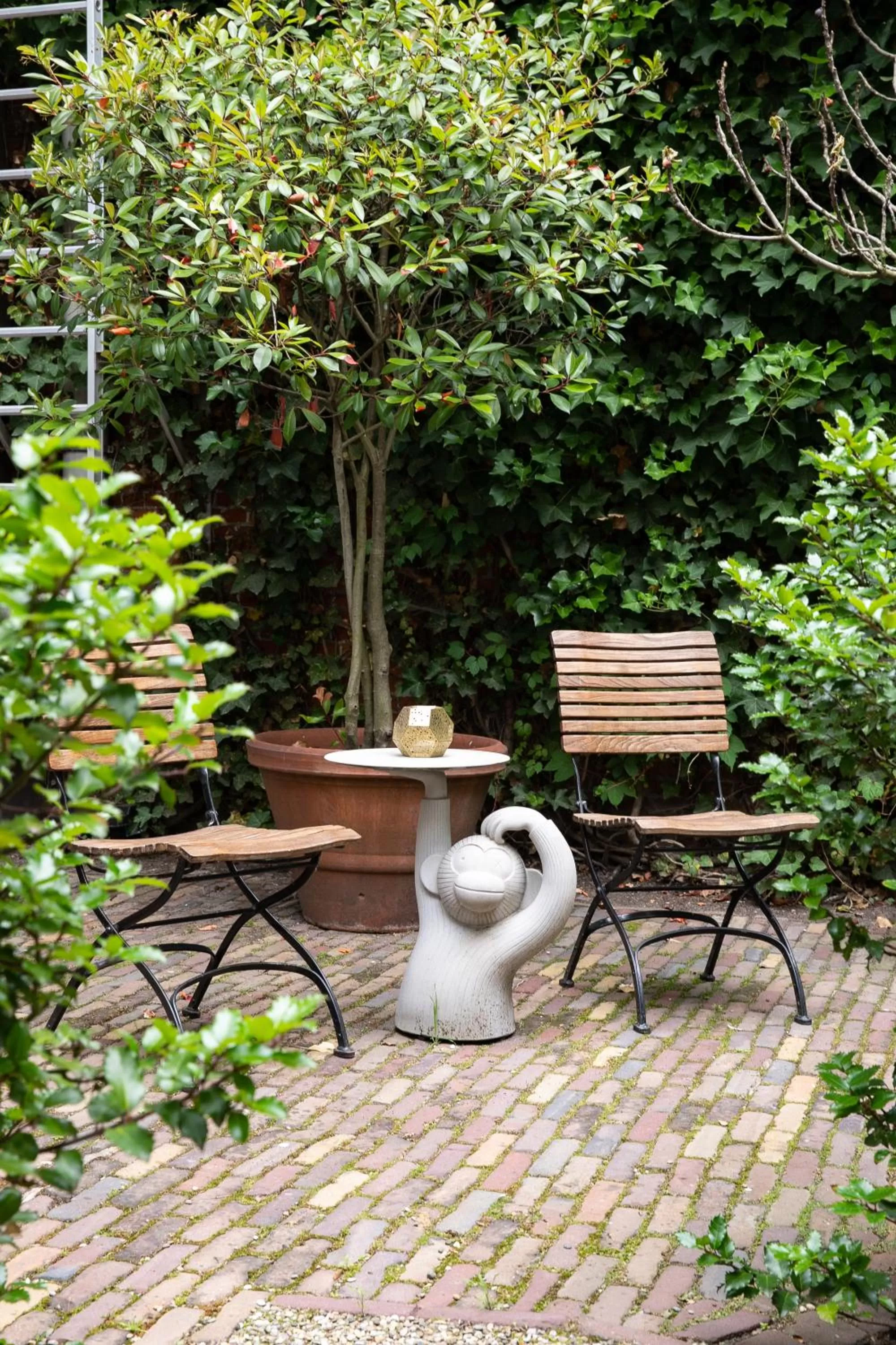 Patio in Hotel De Witte Lelie -Small Luxury Hotels of the World