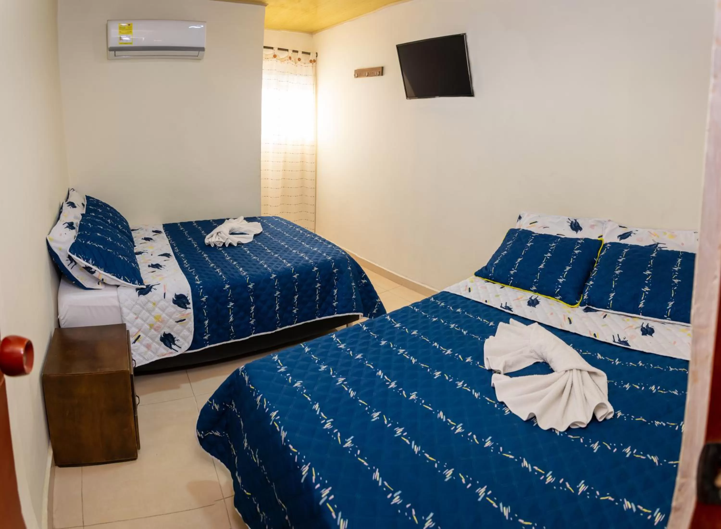 Bed in Hotel The Dolphin