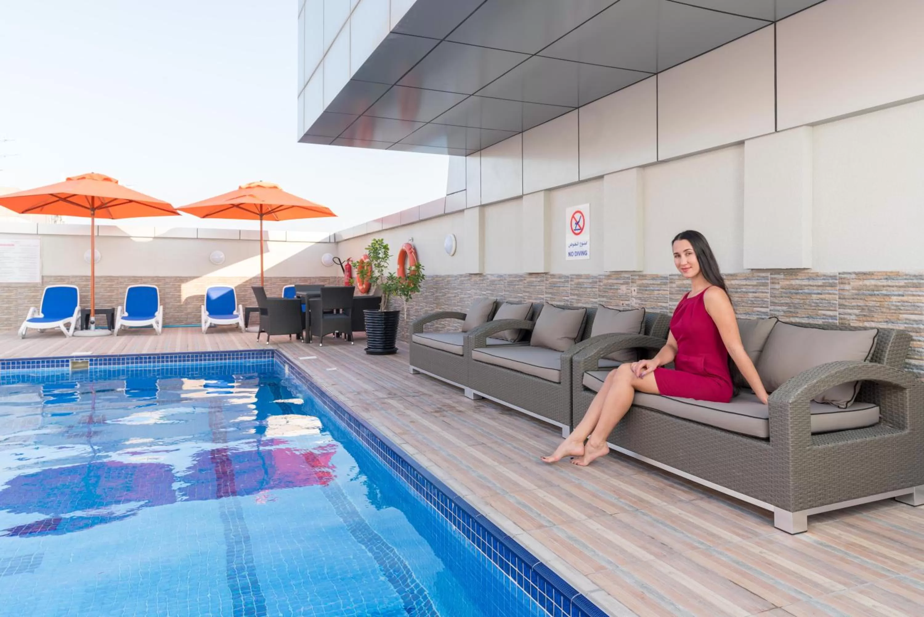 Swimming pool in Ramada by Wyndham Dubai Deira