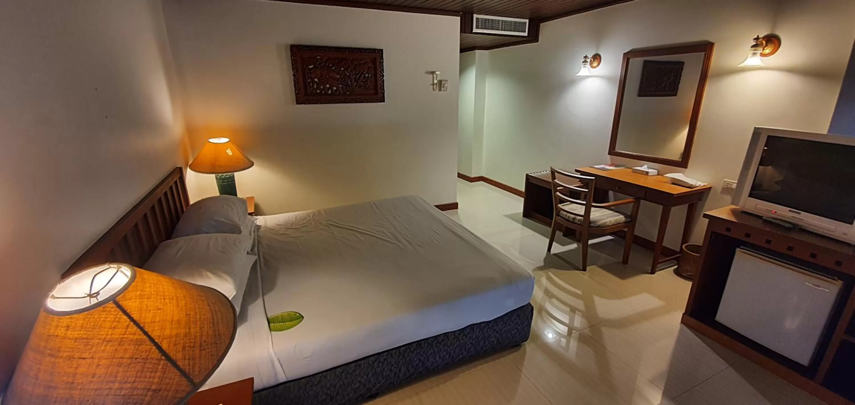 Bed in Garden Sea View Resort