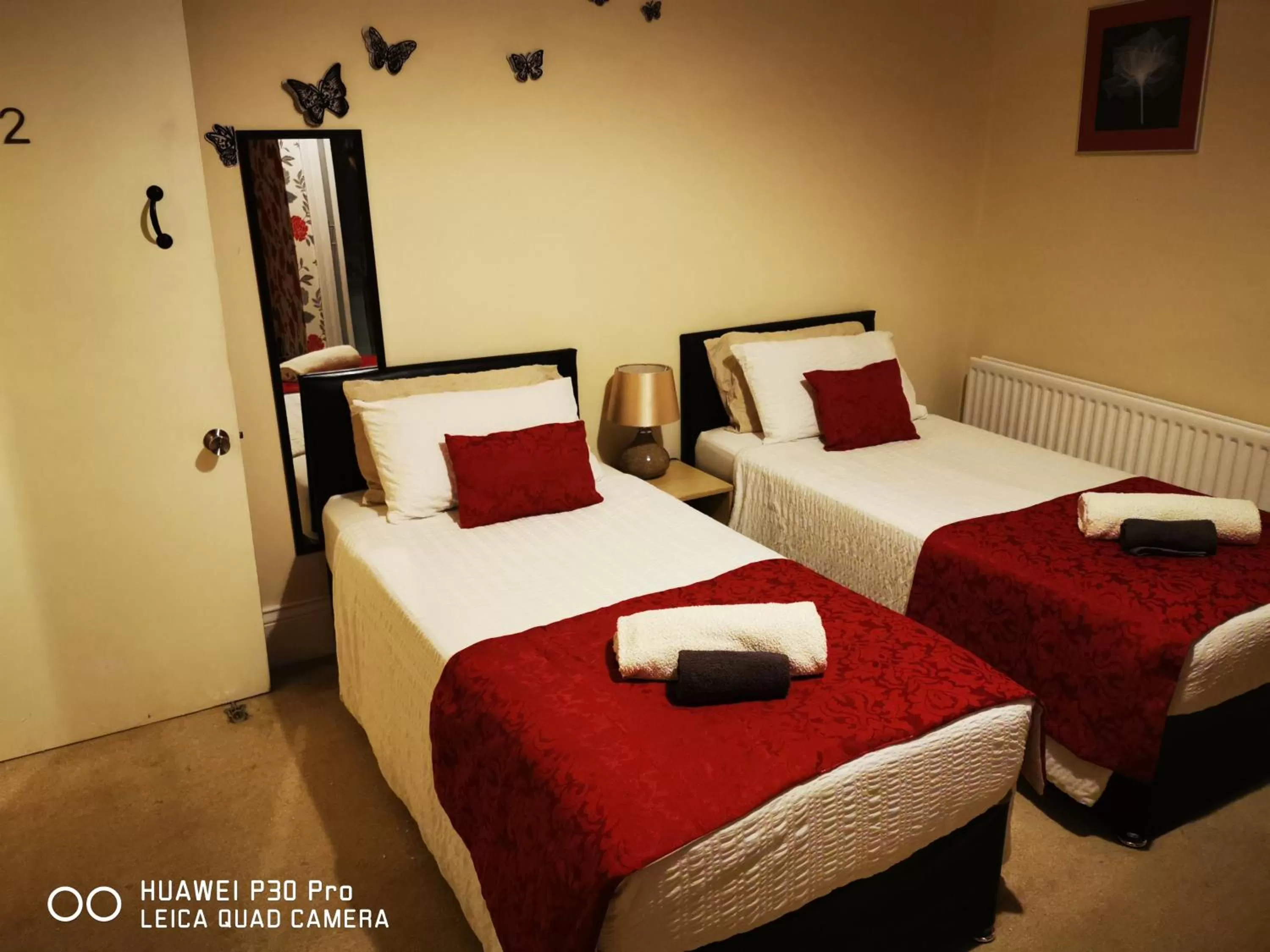 Bed in oddfellowsbandb