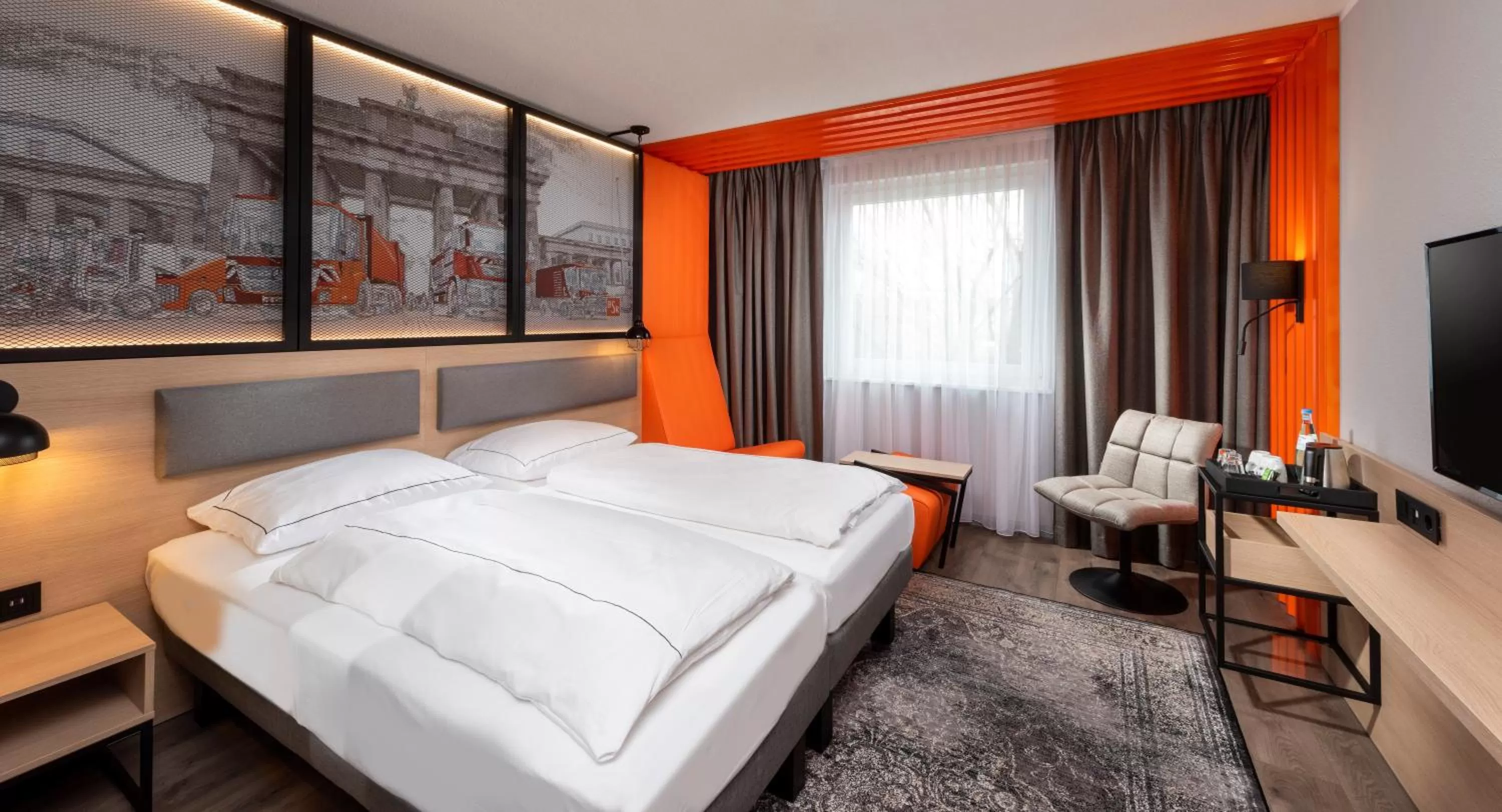 Bed in ibis Styles Berlin Treptow