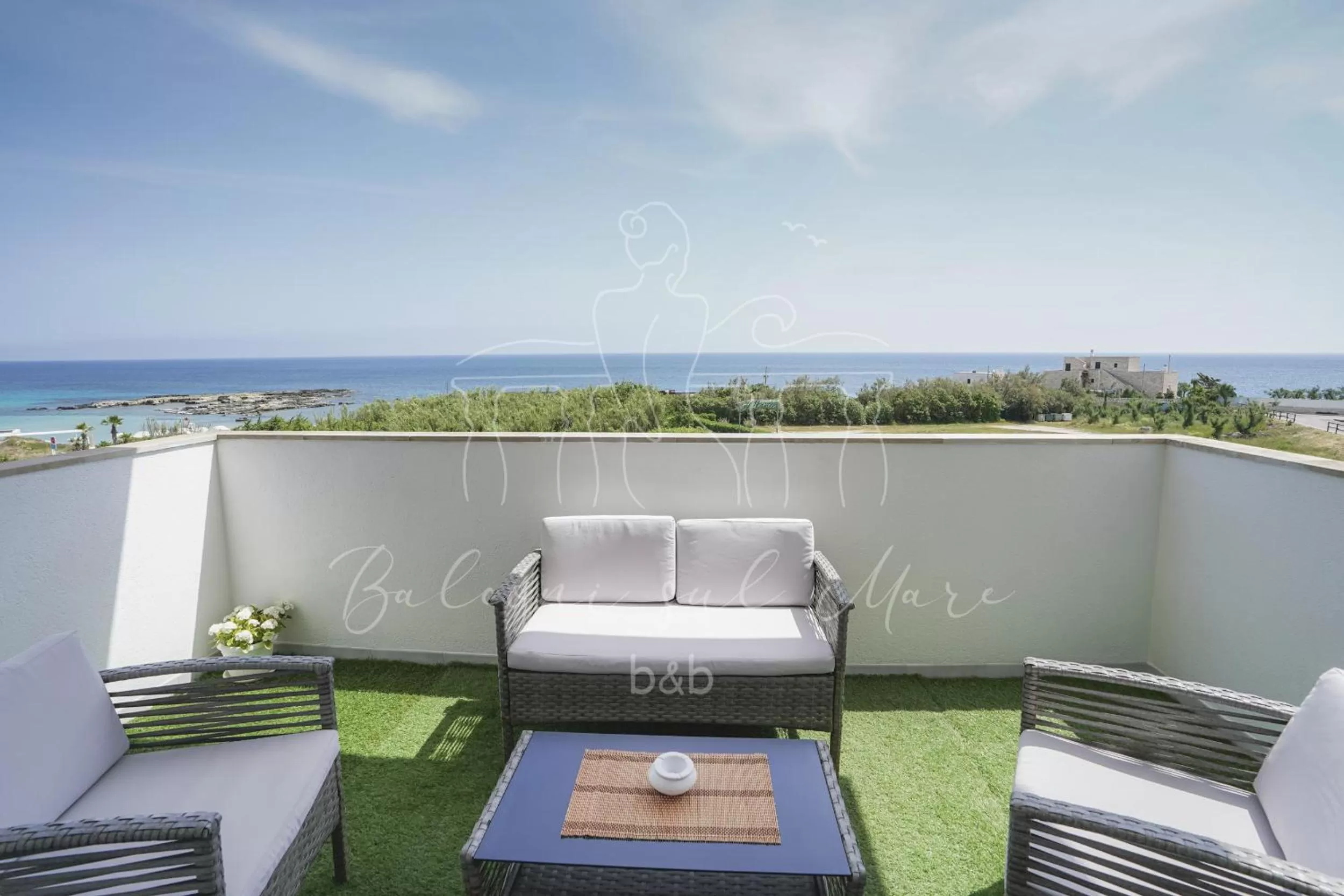 Patio in Balconi sul mare