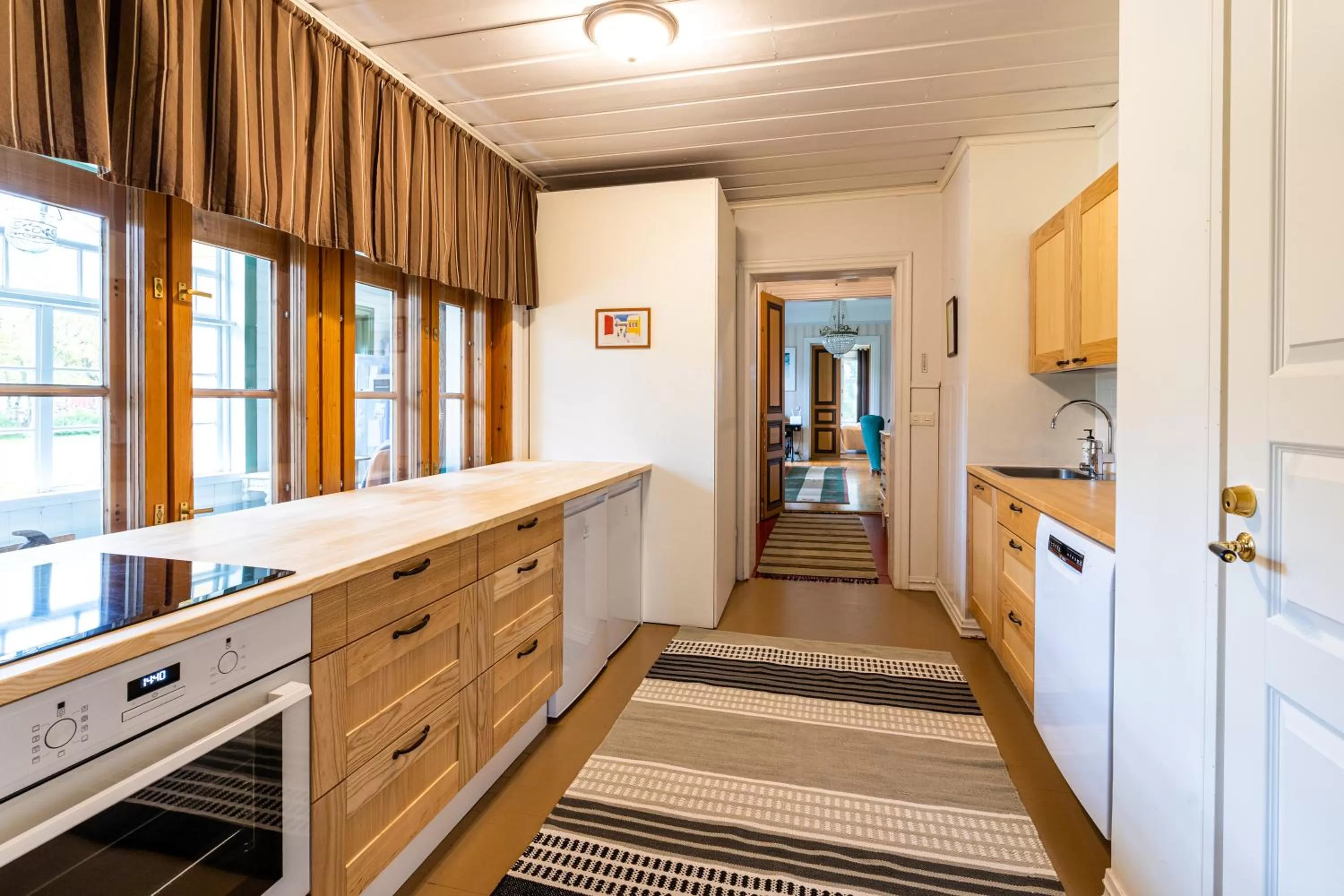 kitchen in Haapala Brewery restaurant and accommodation