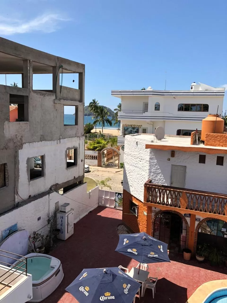 Sea view in Bungalows Flamingos