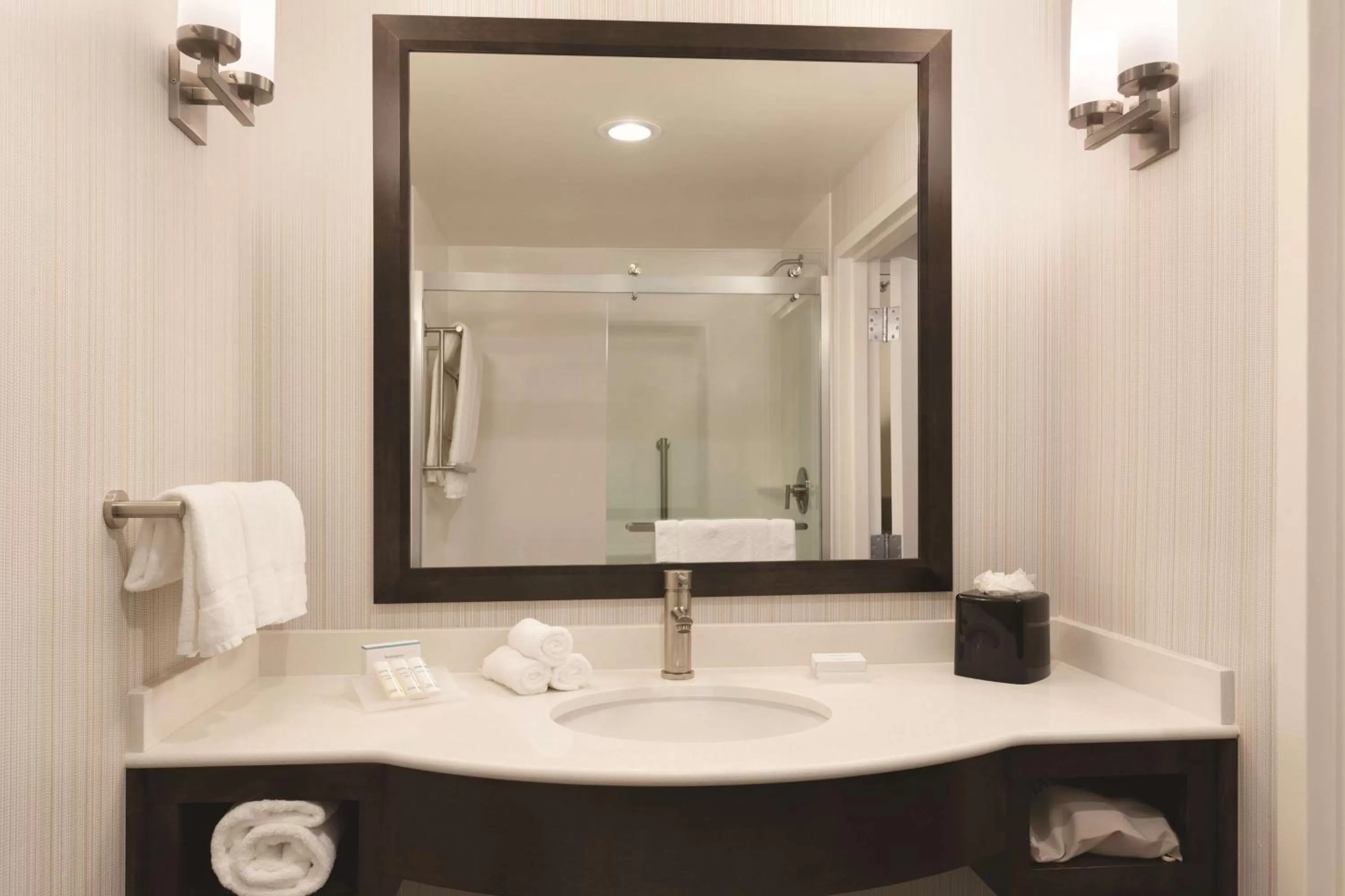 Bathroom in Hilton Garden Inn Boston Logan Airport