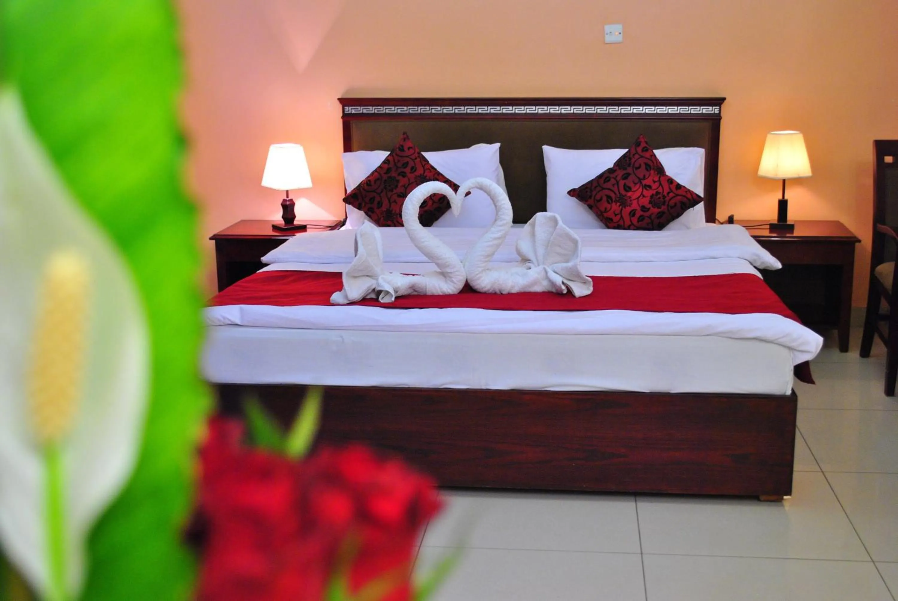 Bed in Al Qidra Hotel & Suites Aqaba