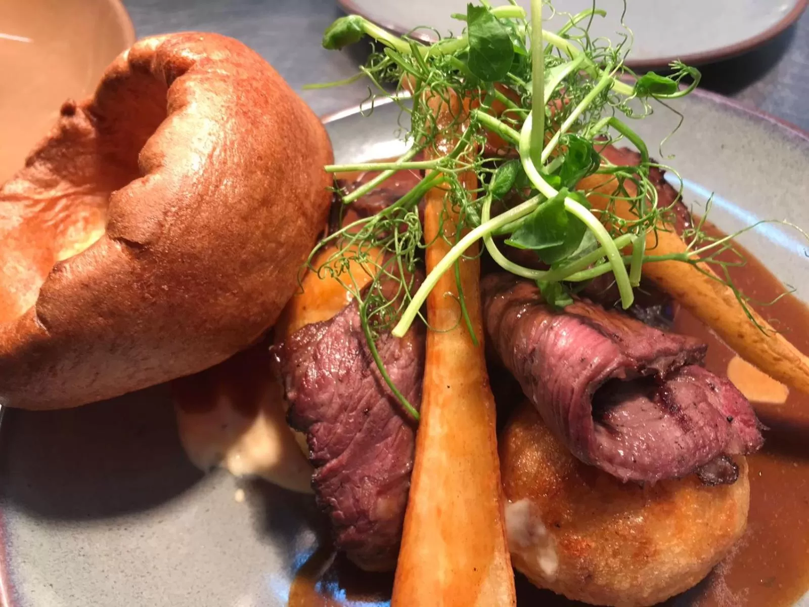 Dining area in The Crafty Cow