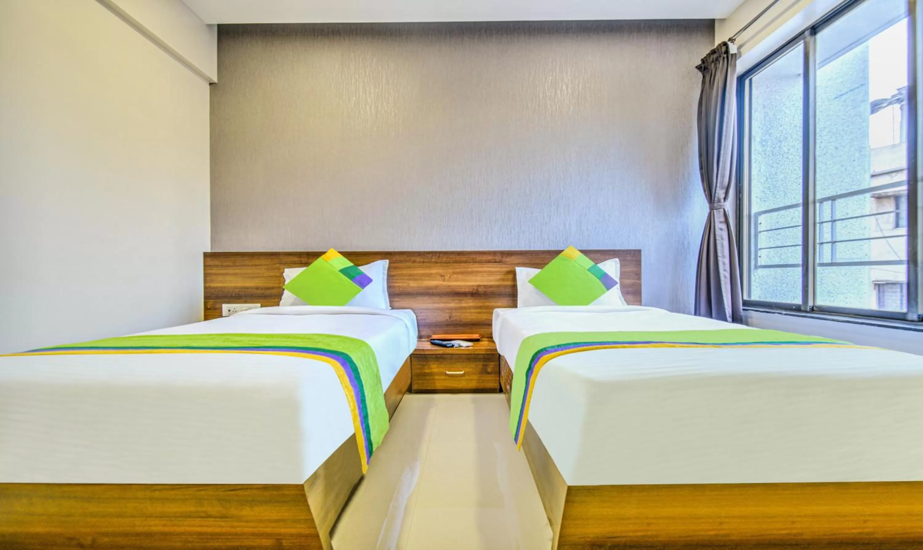 Bedroom, Bed in Treebo Trend Kuber Inn
