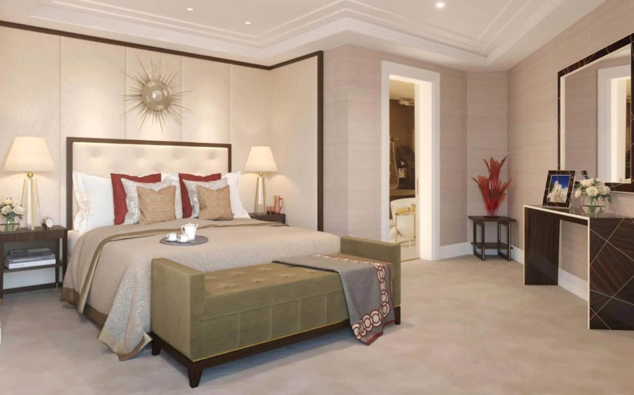 Bedroom, Bed in Four Seasons Hotel London at Tower Bridge