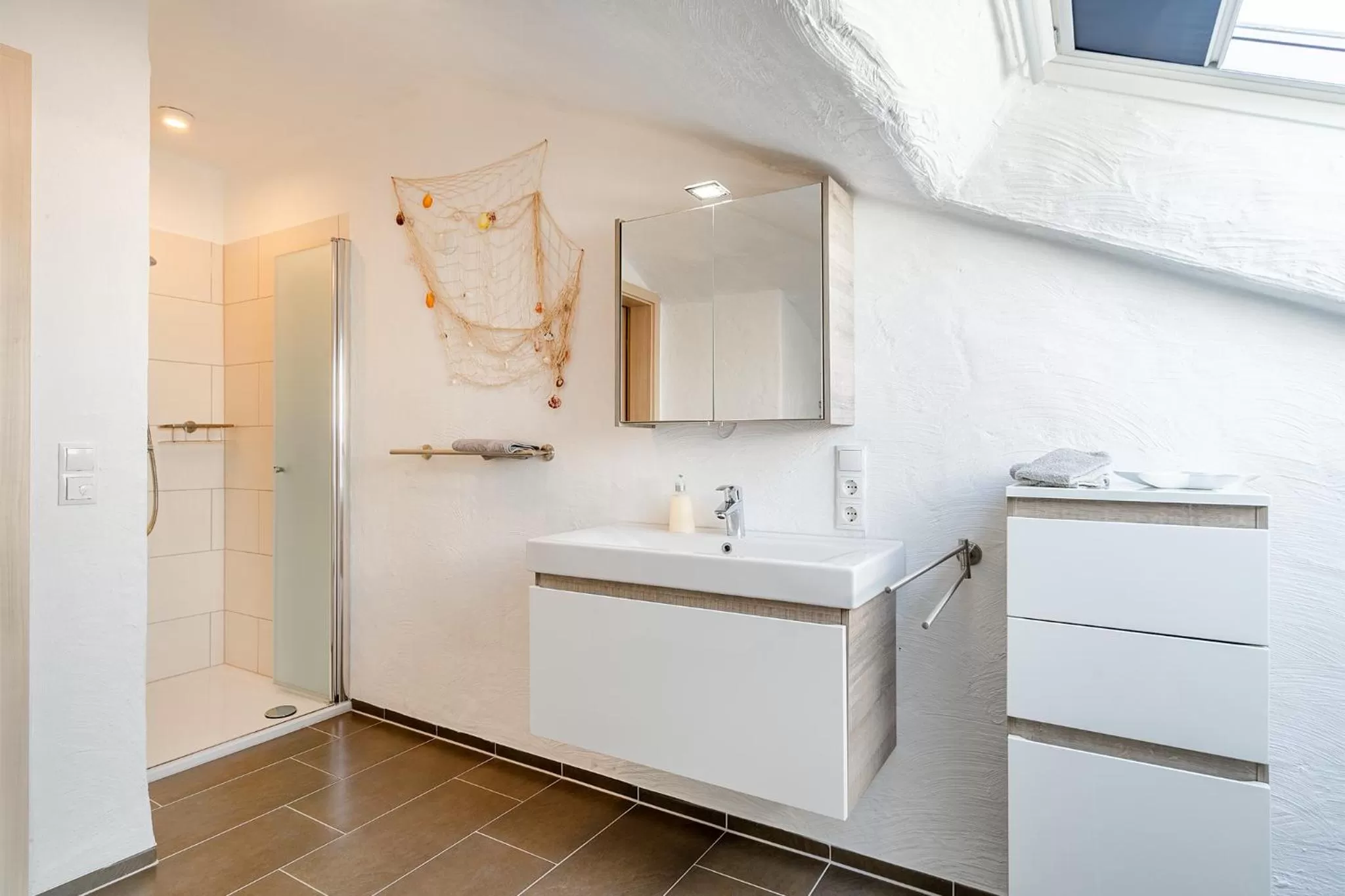 Bathroom in Villa Moorstern am Badesee Tannenhausen