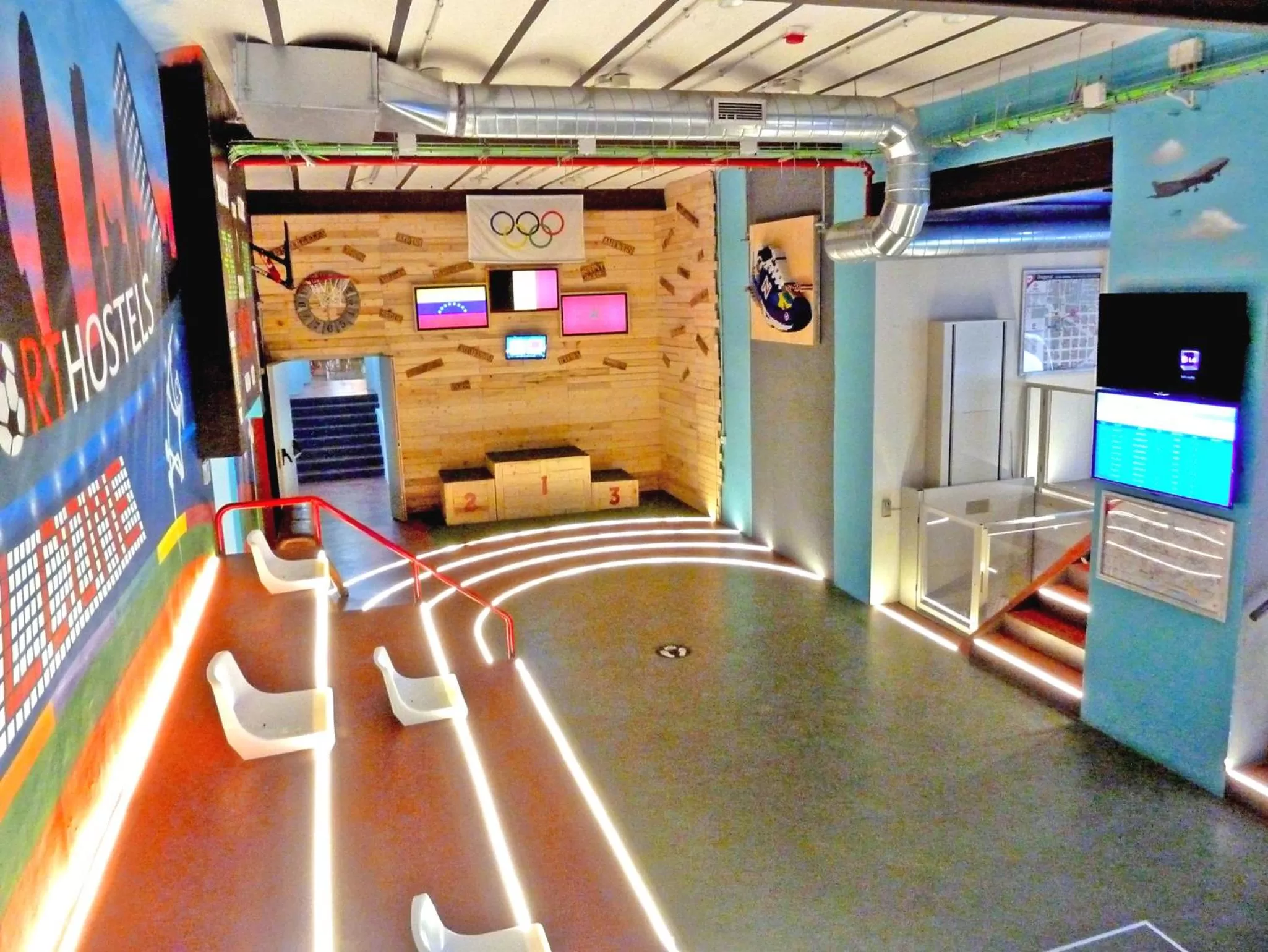 Lobby or reception in BcnSportHostels