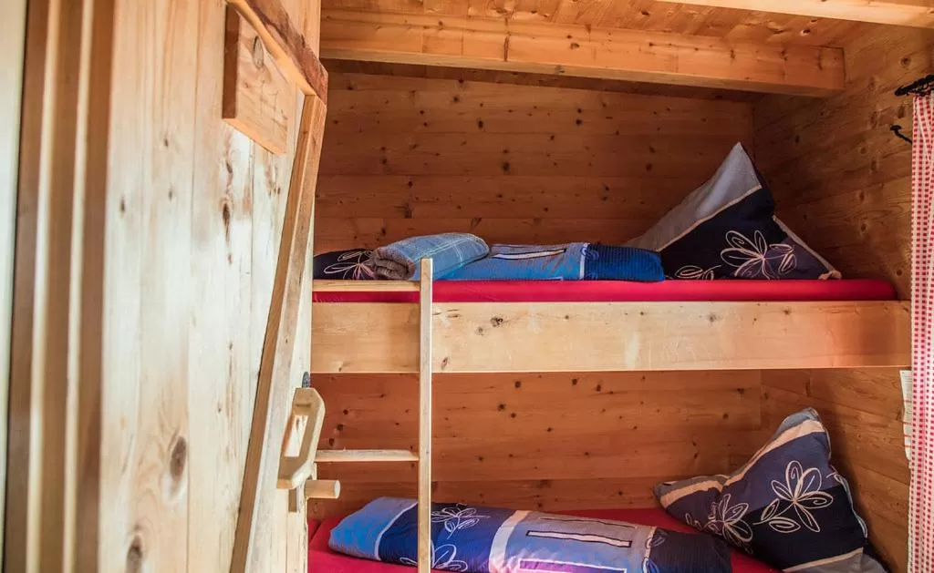 Bed in Hocheckhuette On Top of the Kitzbuehel Hahnenkamm Mountain