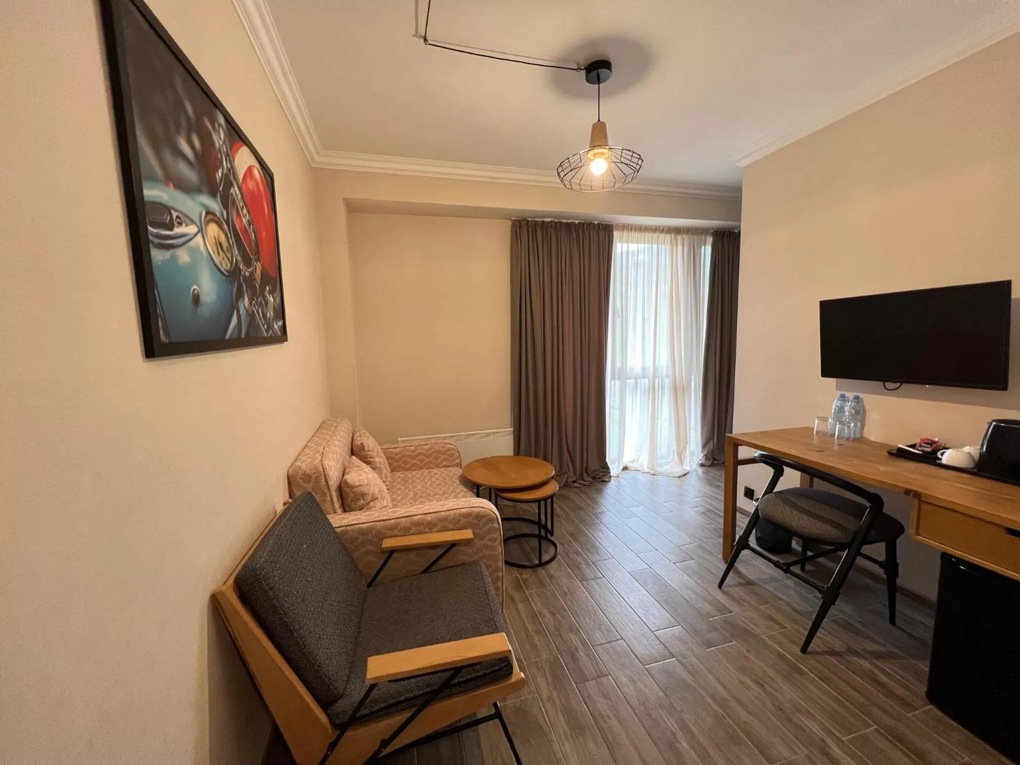 Seating area in Gudauri Loft Hotel