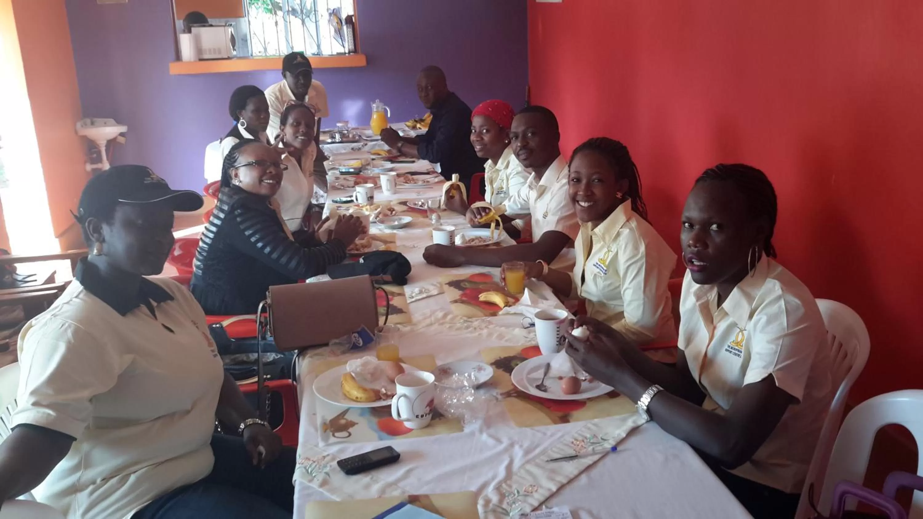 Buffet breakfast in Lucia Villas Mbale