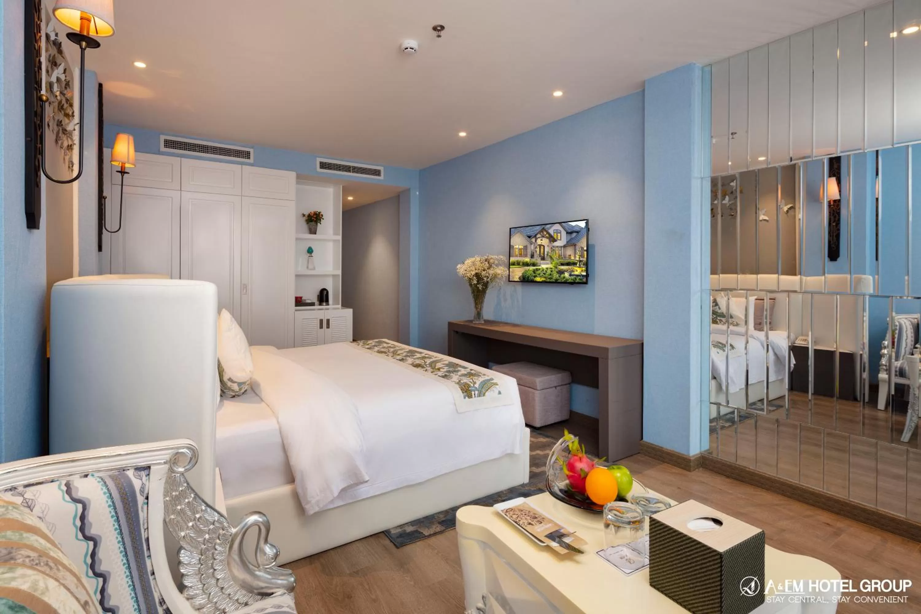 Bedroom in A&EM Saigon Hotel