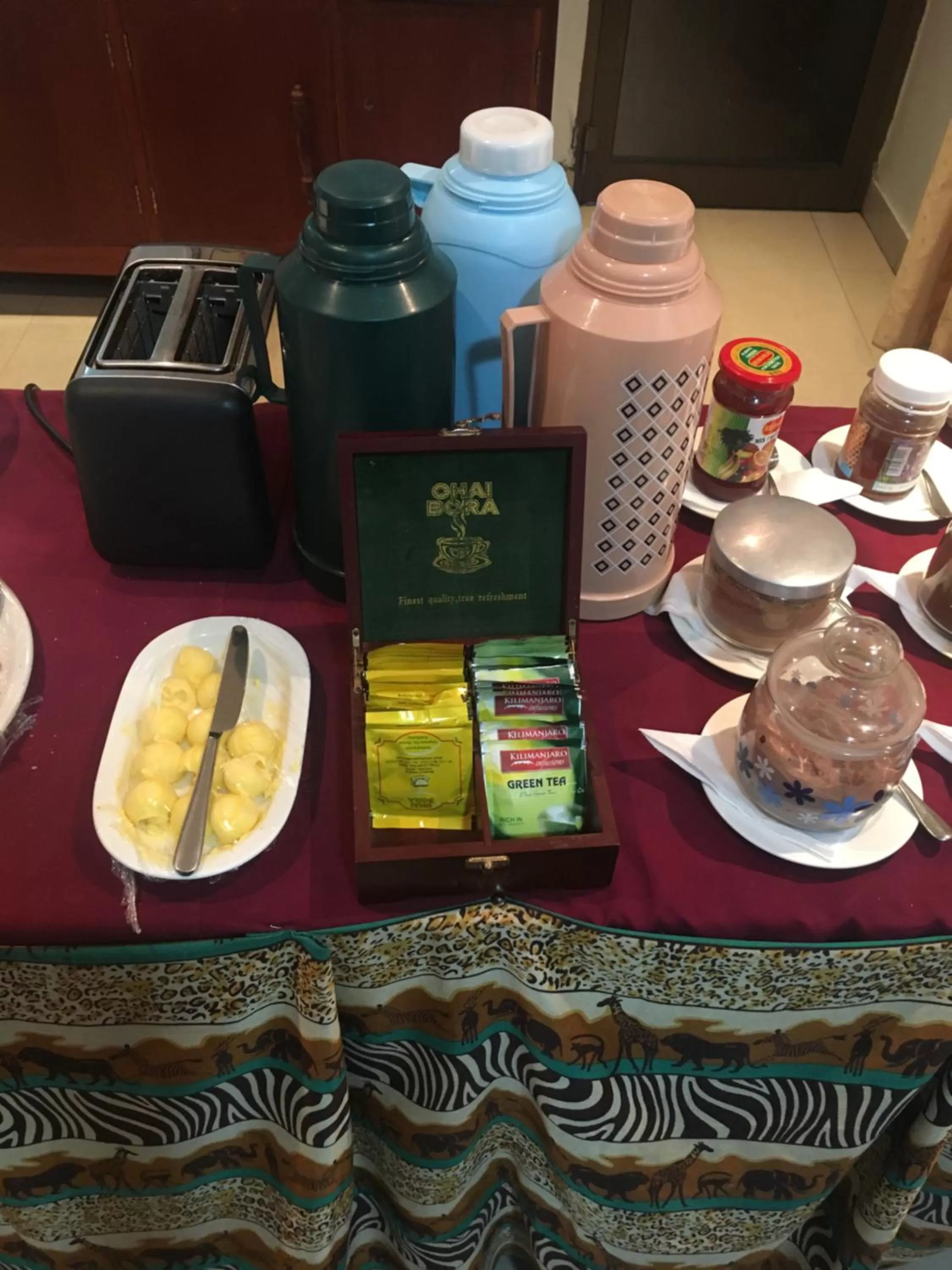 Buffet breakfast in Natron Palace Hotel