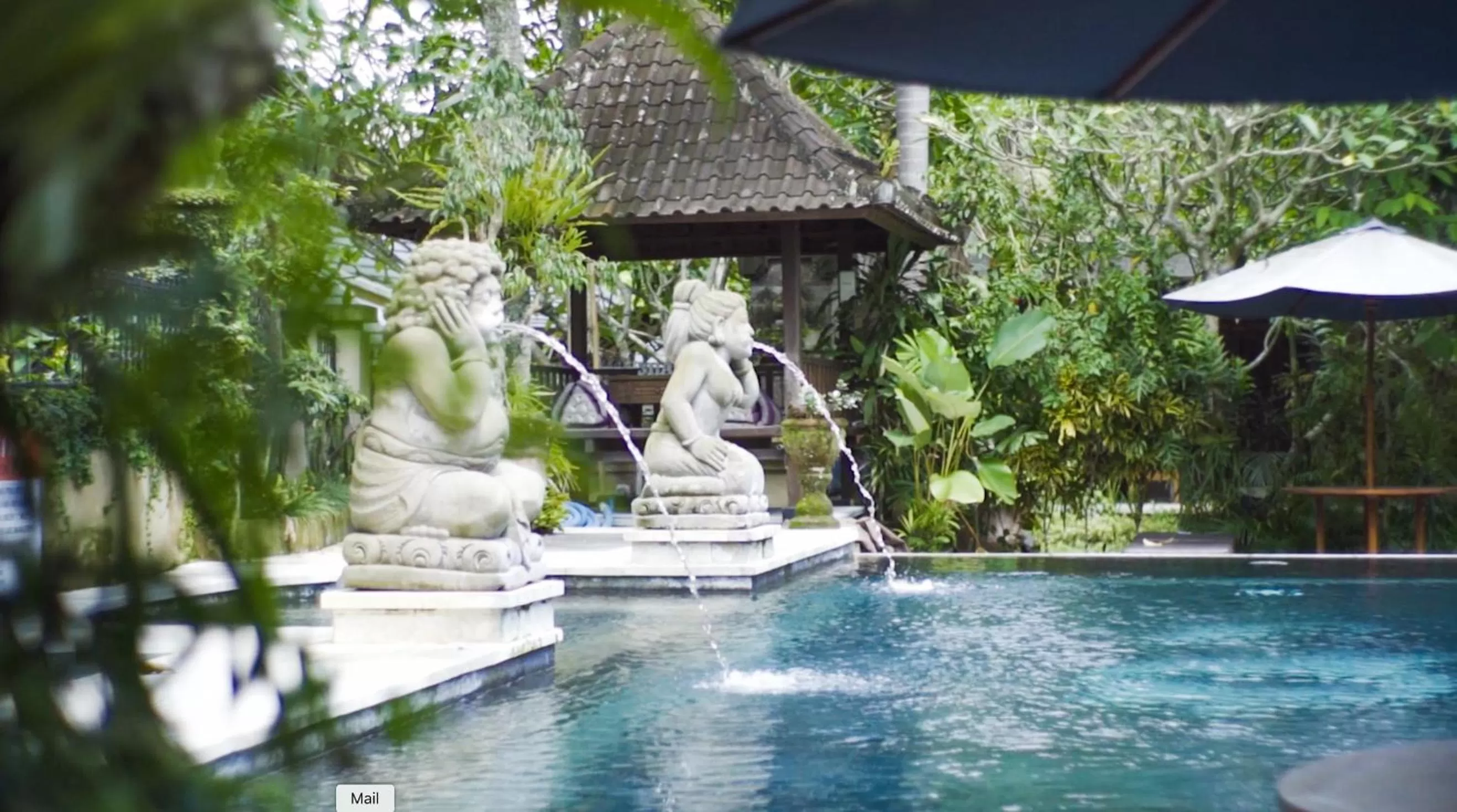 Swimming pool in Ubud Aura Retreat