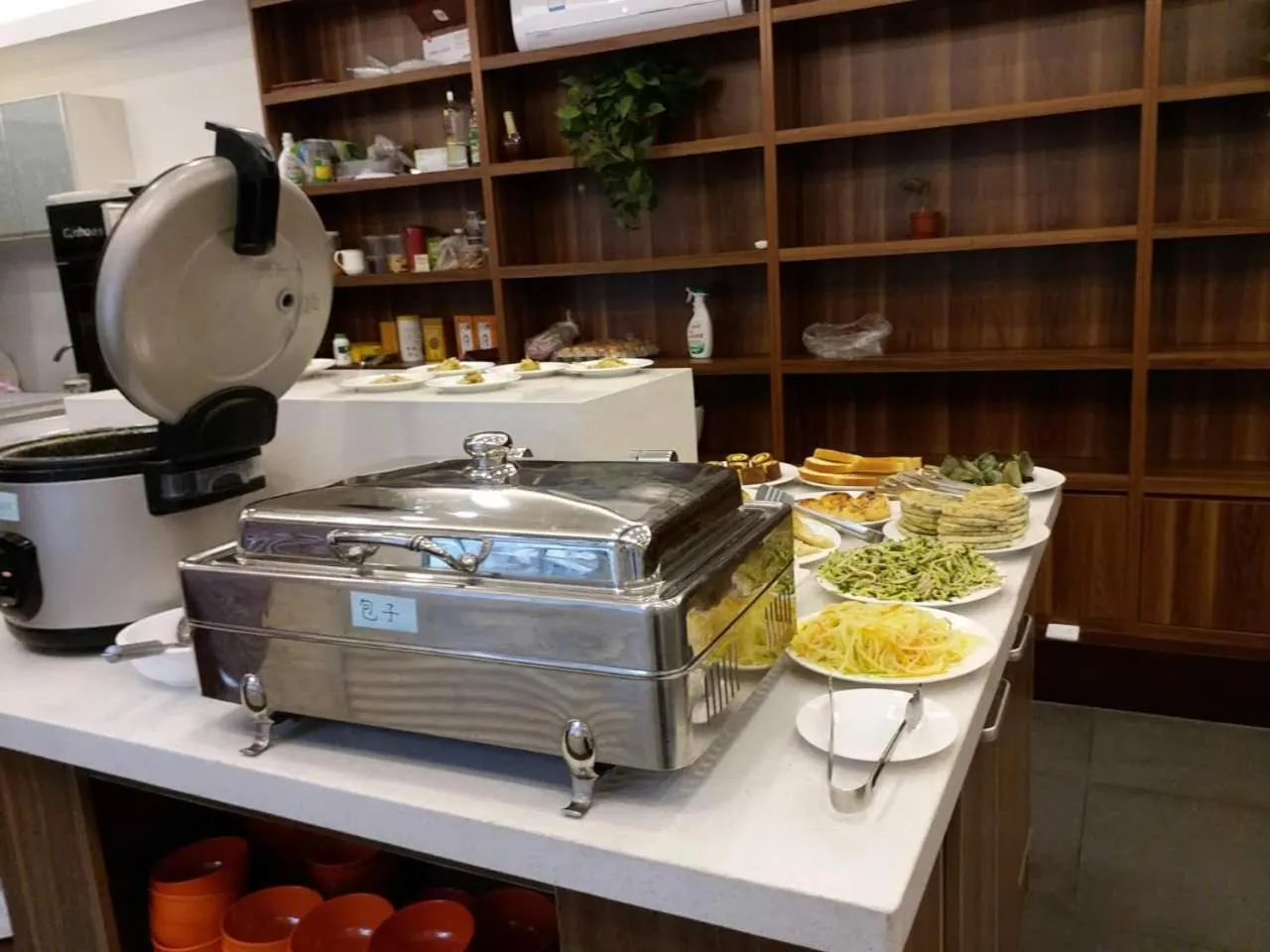 Buffet breakfast in Beijing Jingyuan Courtyard Hotel