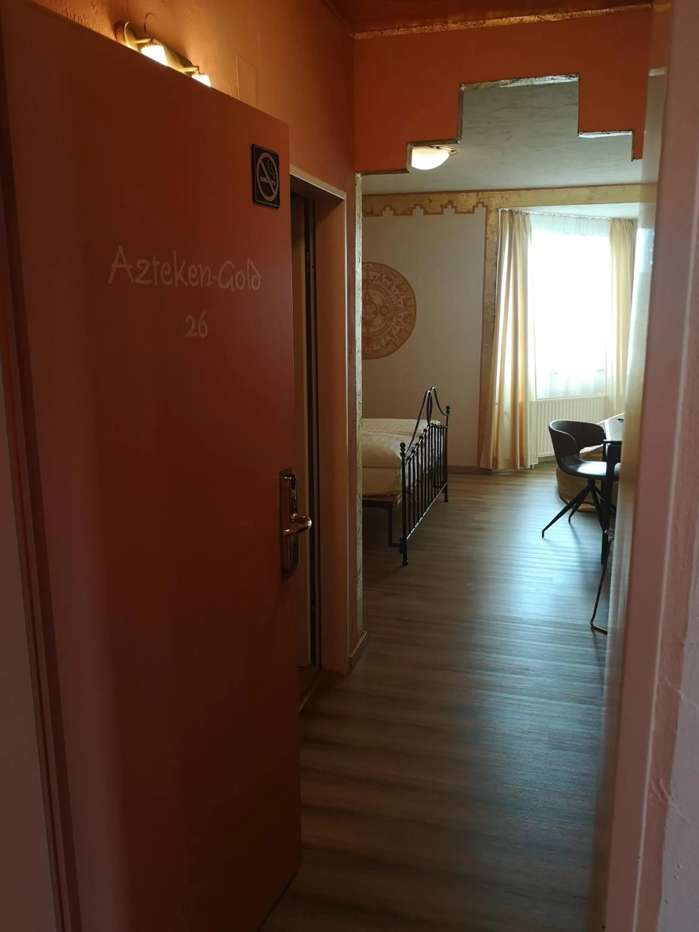 Photo of the whole room, Bed in Hotel Goldflair am Rathaus