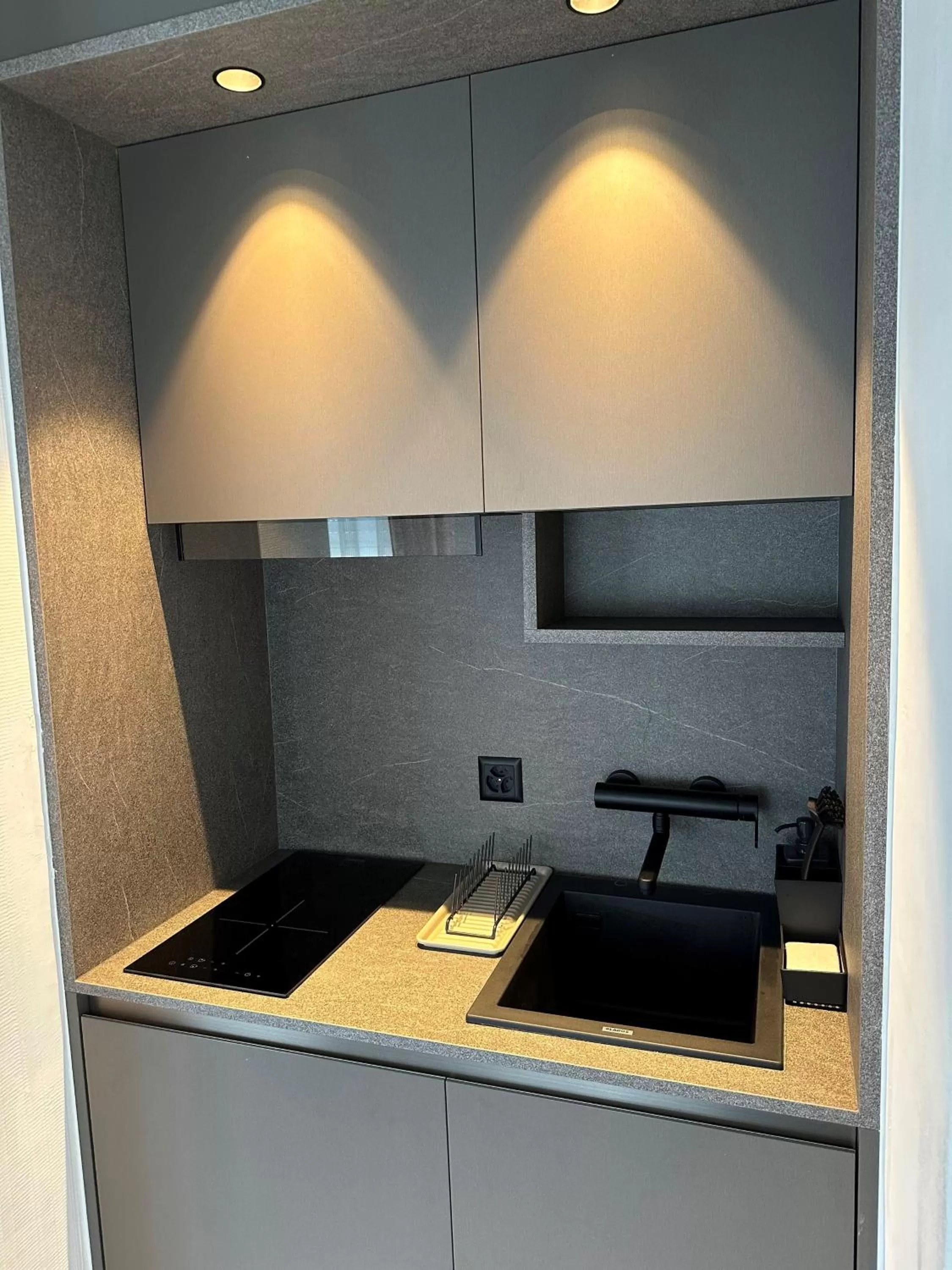 Kitchen or kitchenette in Hotel Sagitta