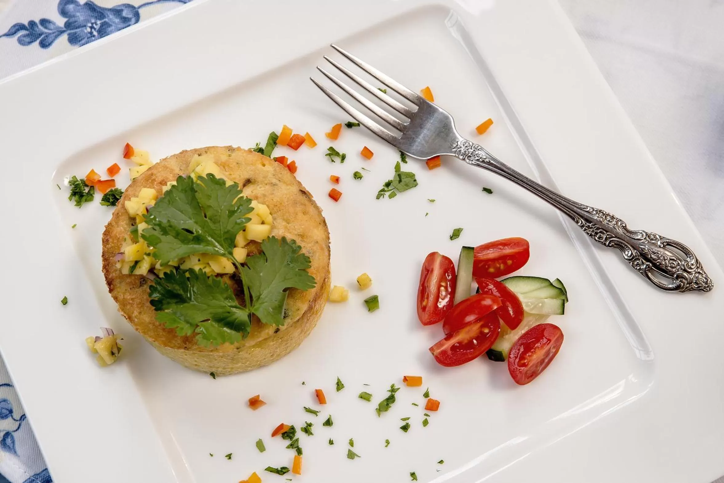 American breakfast in Candlelight Inn Napa Valley