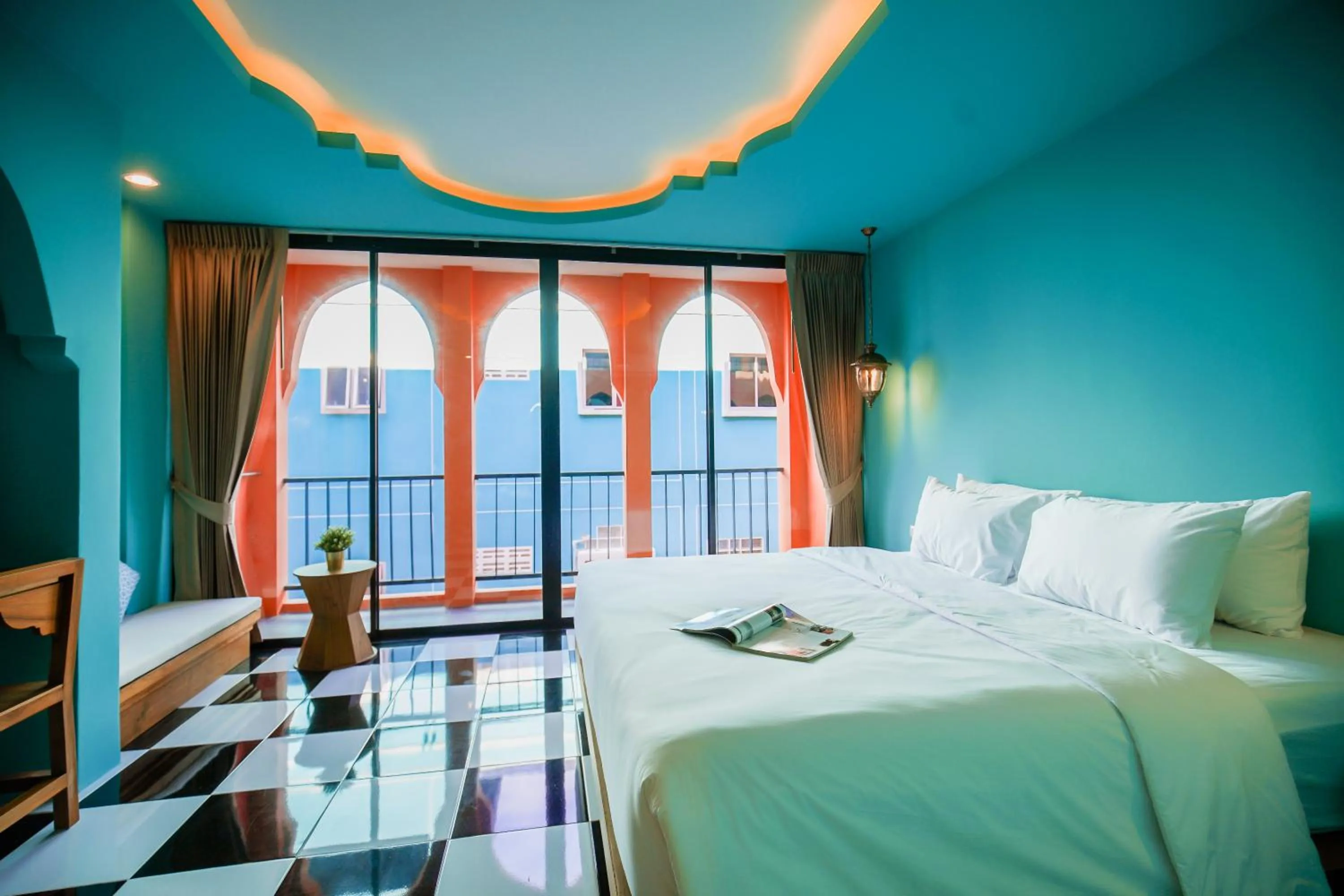 Photo of the whole room, Bed in Khaleej Mass Hotel Patong