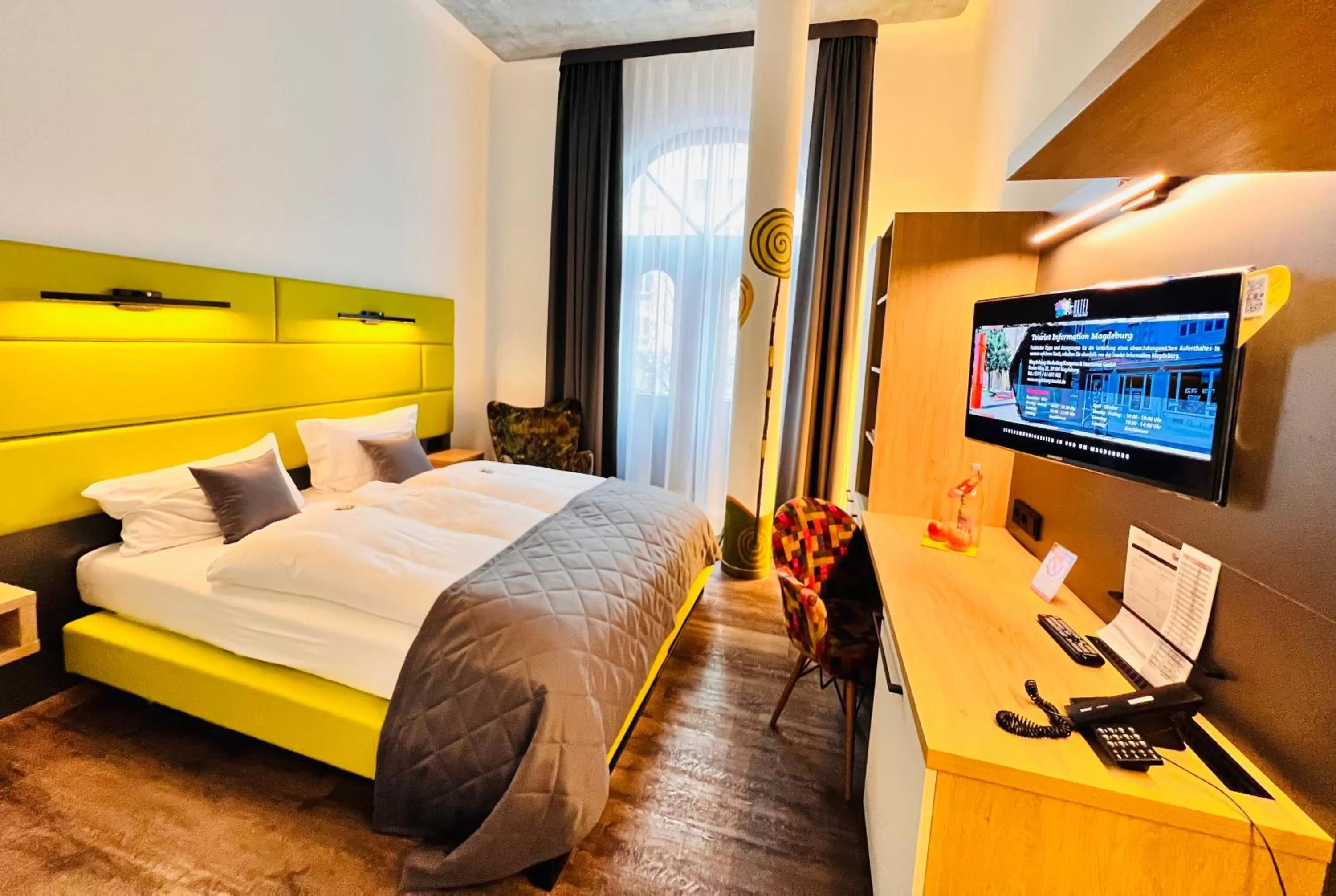 TV and multimedia, Bed in artHOTEL Magdeburg