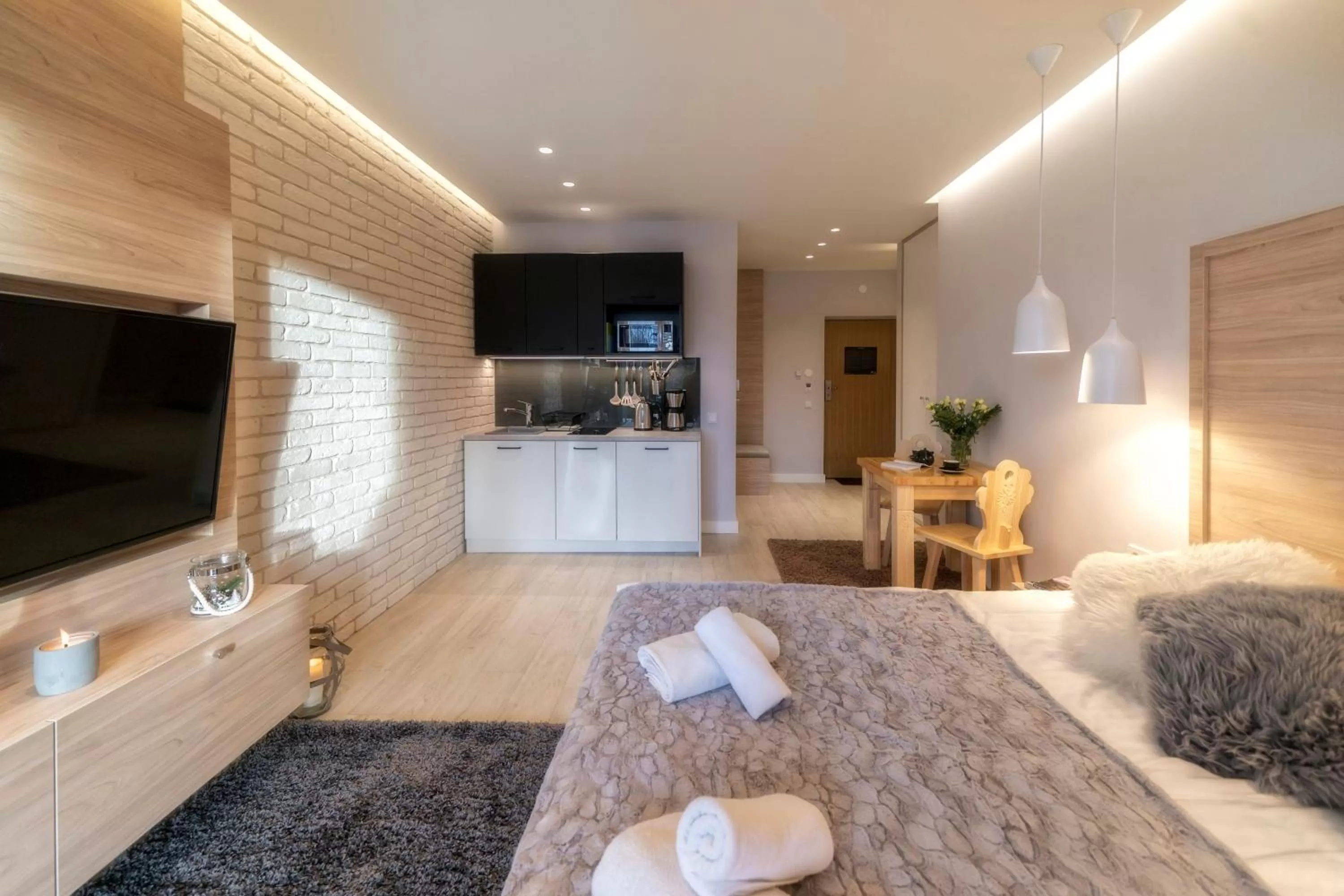 Bed in Aparthotel Giewont