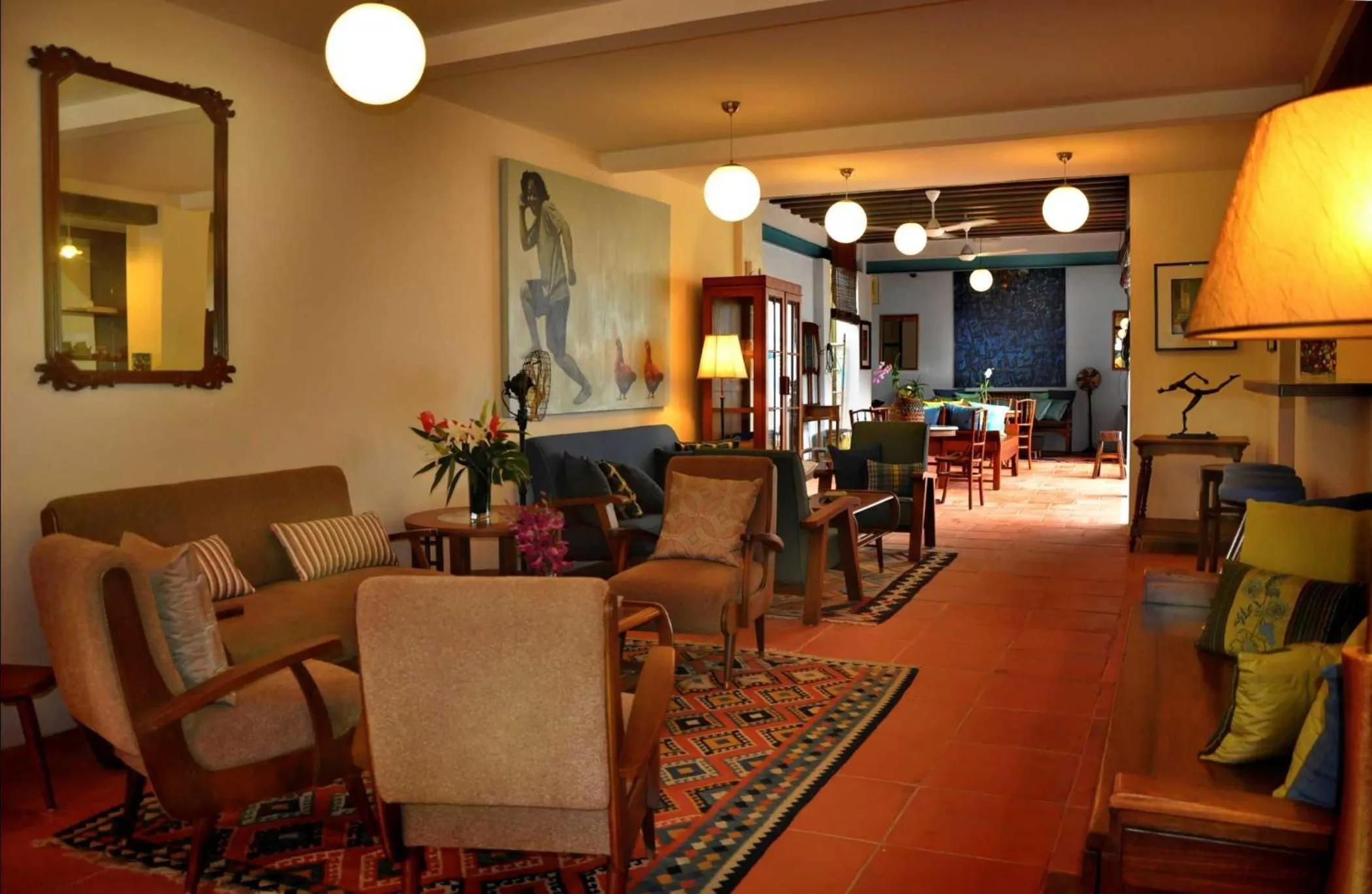 Communal lounge/ TV room in 23 Love Lane Hotel