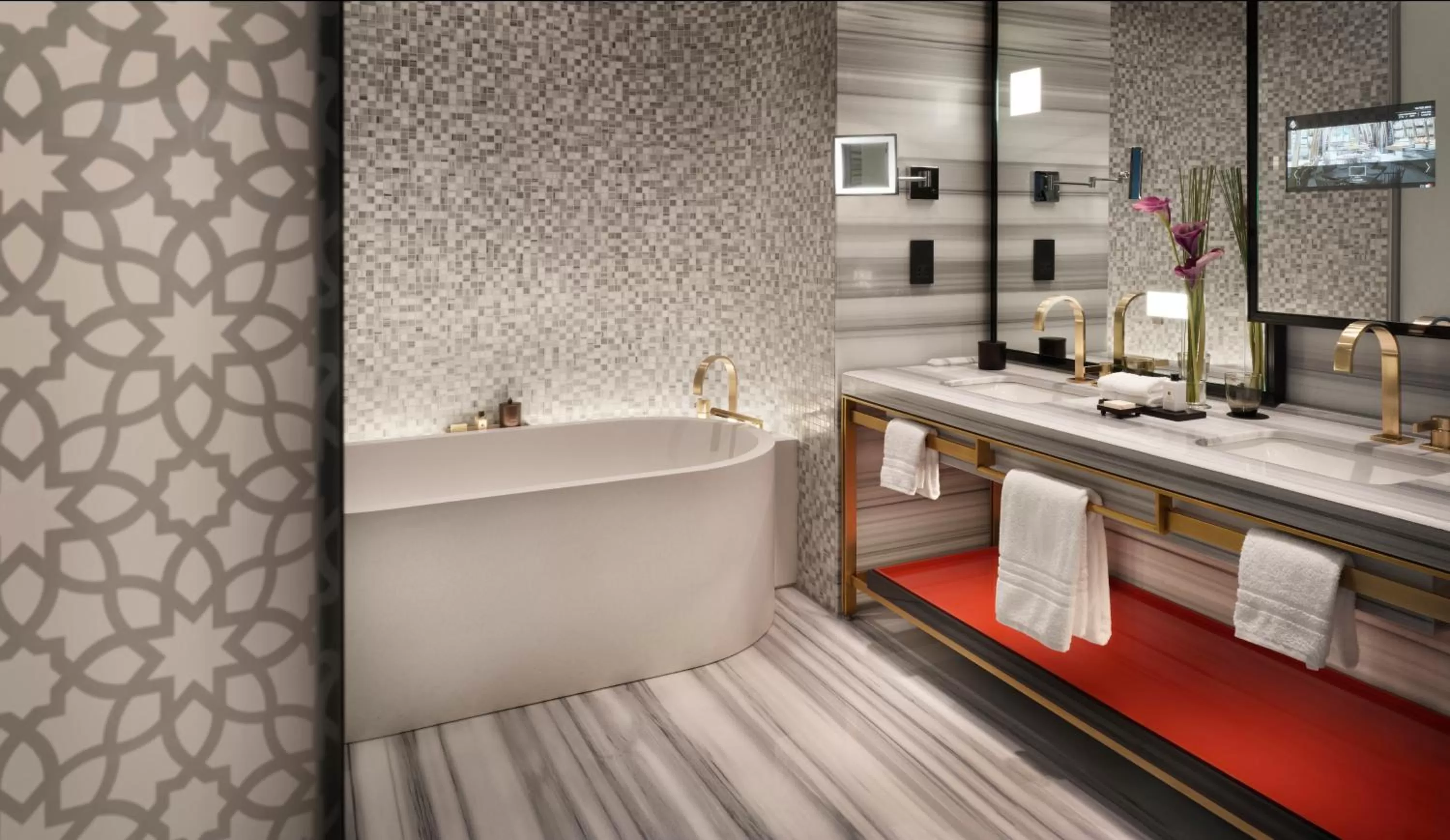 Bathroom in Four Seasons Hotel Kuwait at Burj Alshaya