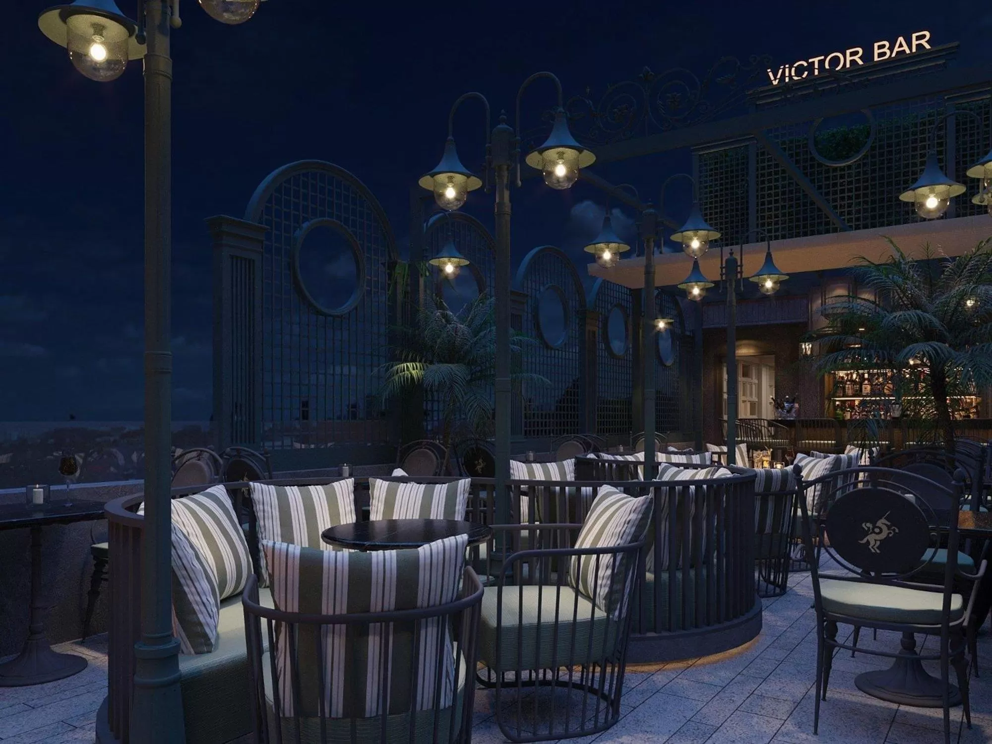 Night, Restaurant/Places to Eat in Victor Metropolis Hanoi Hotel & Rooftop Bar