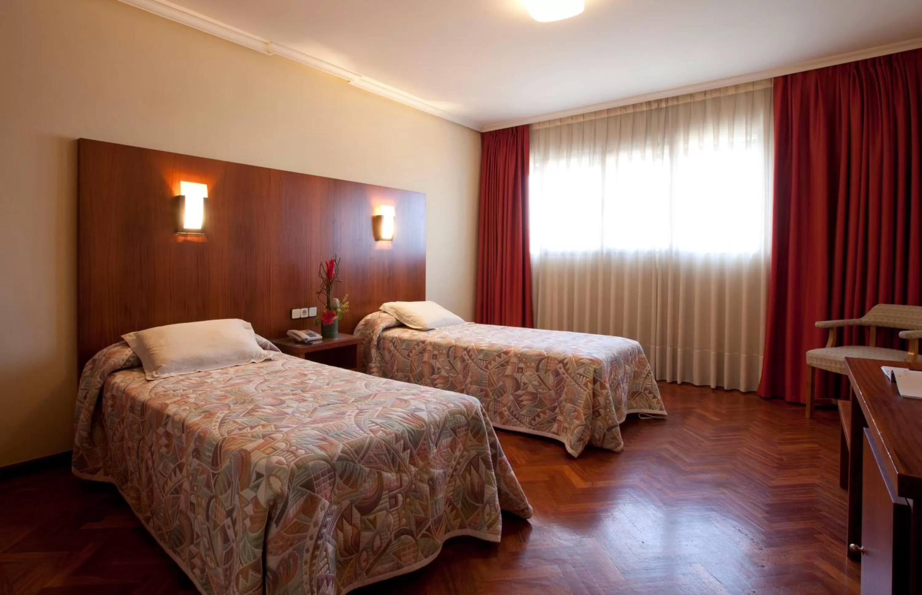 Bed in Hotel Galaico