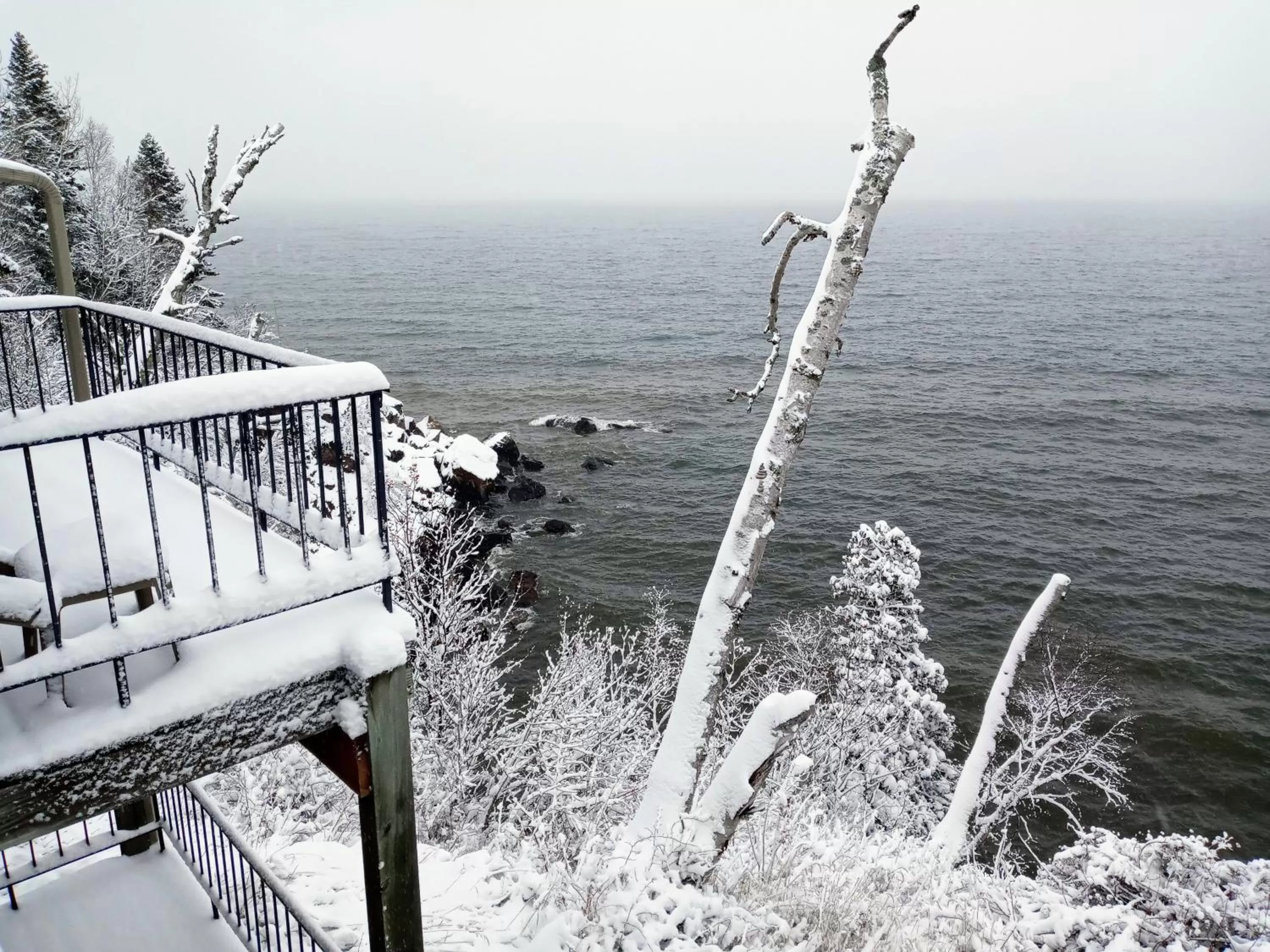 Natural landscape in Cliff Dweller on Lake Superior