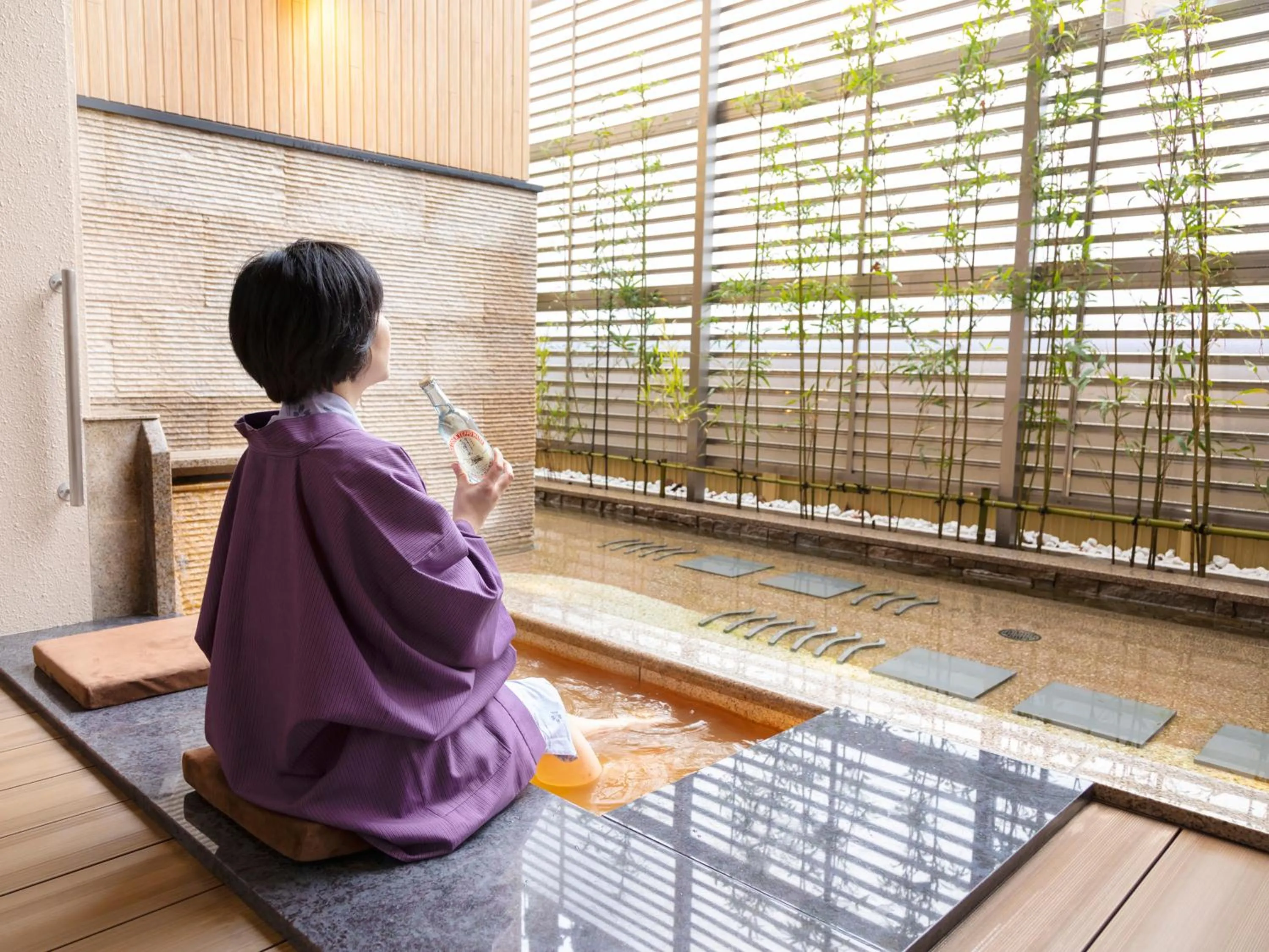 Hot Spring Bath in Okuno Hosomichi