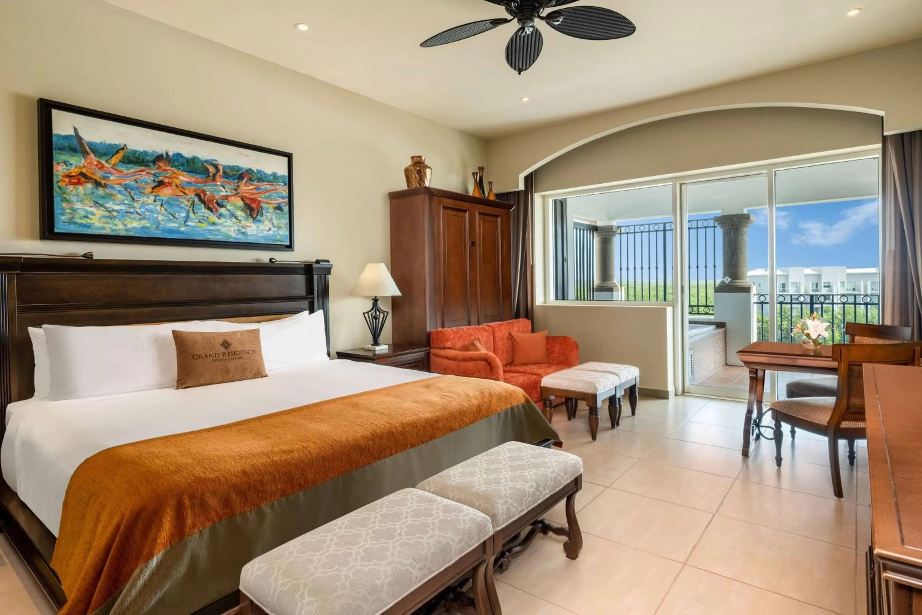 Bed in Grand Residences Riviera Cancun, All Inclusive