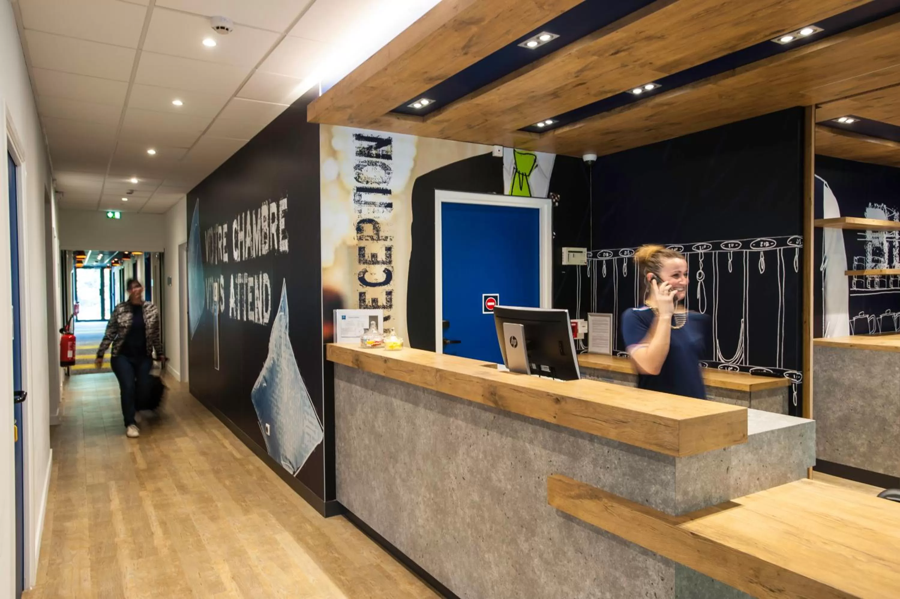 Lobby or reception in Ibis Budget Château-Thierry