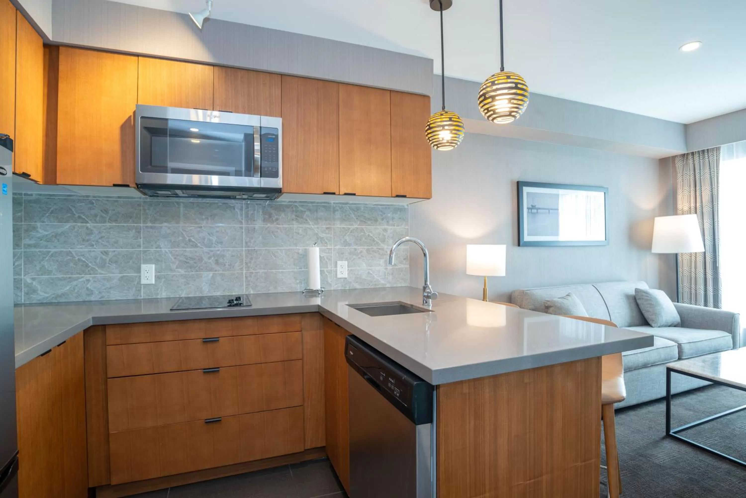 Kitchen or kitchenette in Sandman Hotel Hamilton